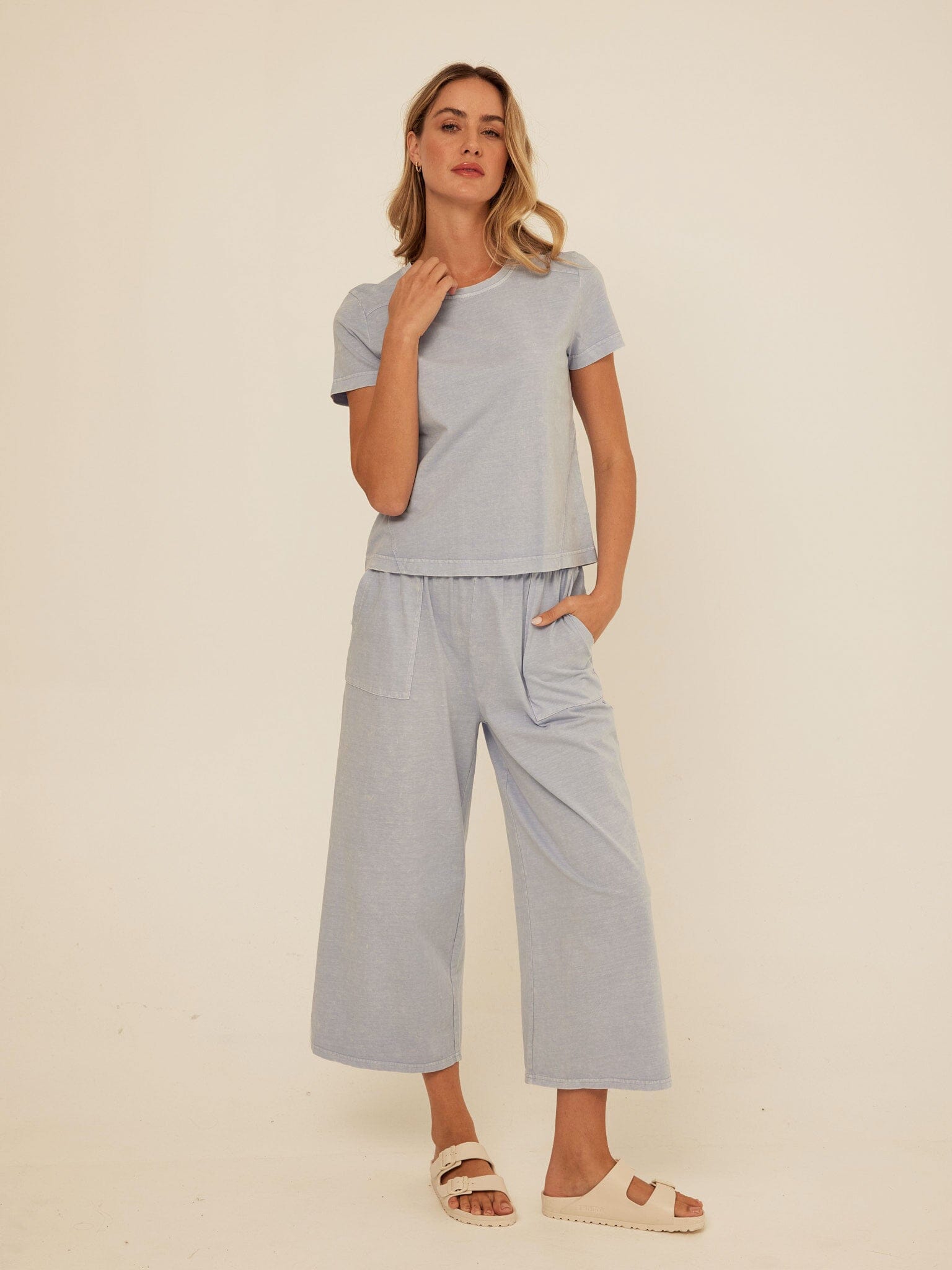 Roselie Mineral Wash Eco Jersey Tee – Comfortable Short Sleeve Crew