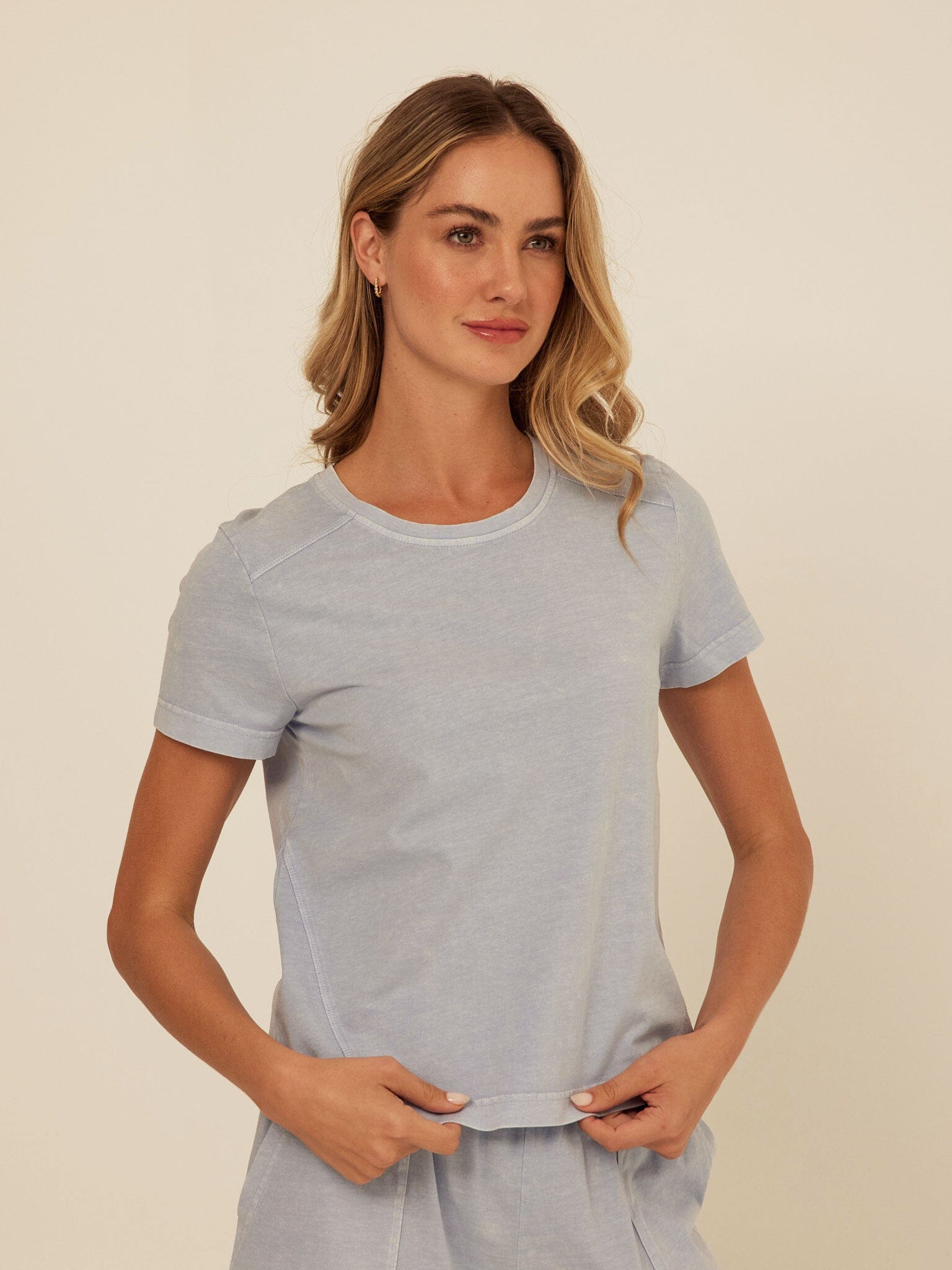 Roselie Mineral Wash Eco Jersey Tee – Comfortable Short Sleeve Crew