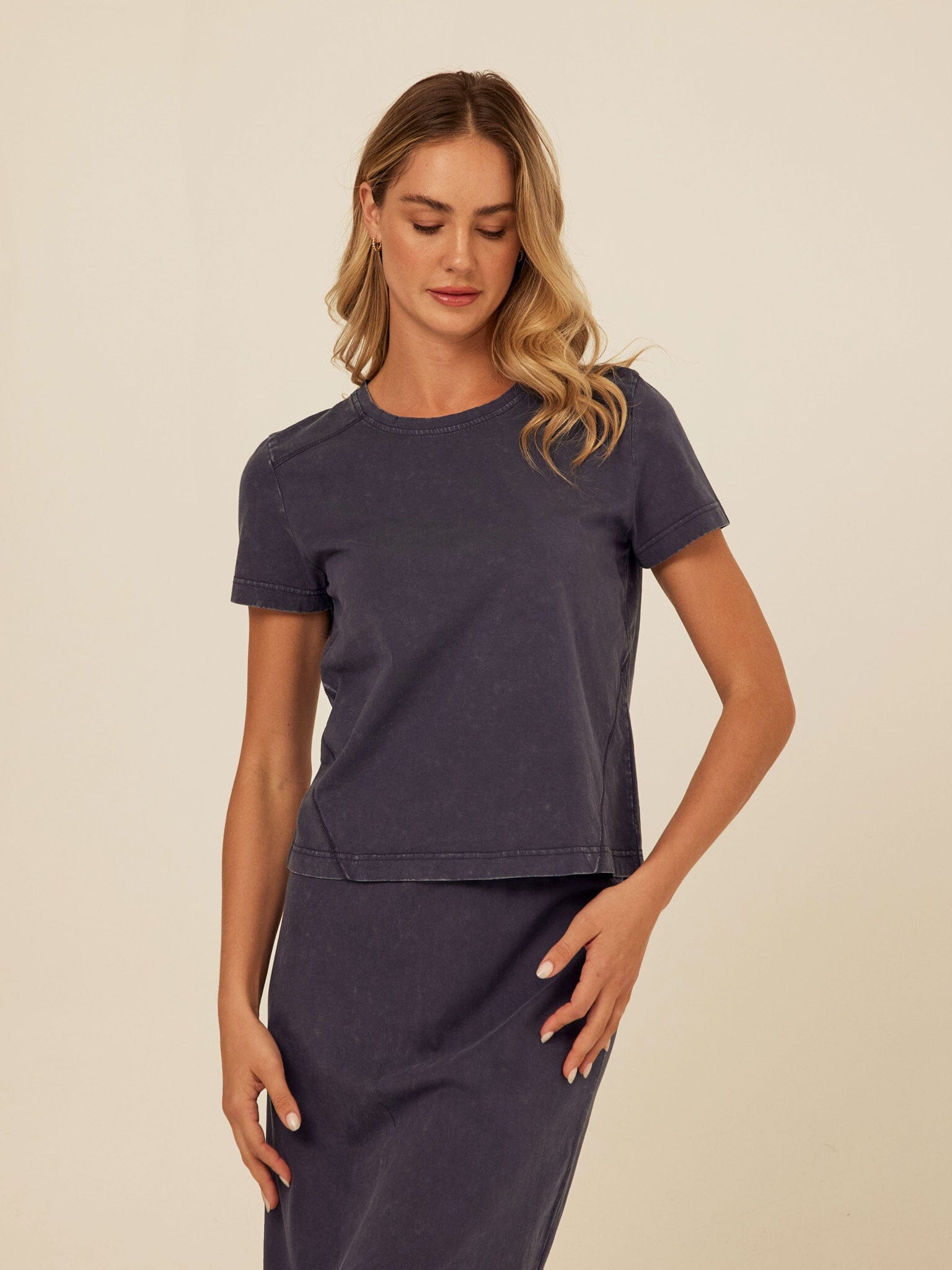 Roselie Mineral Wash Eco Jersey Tee for Women