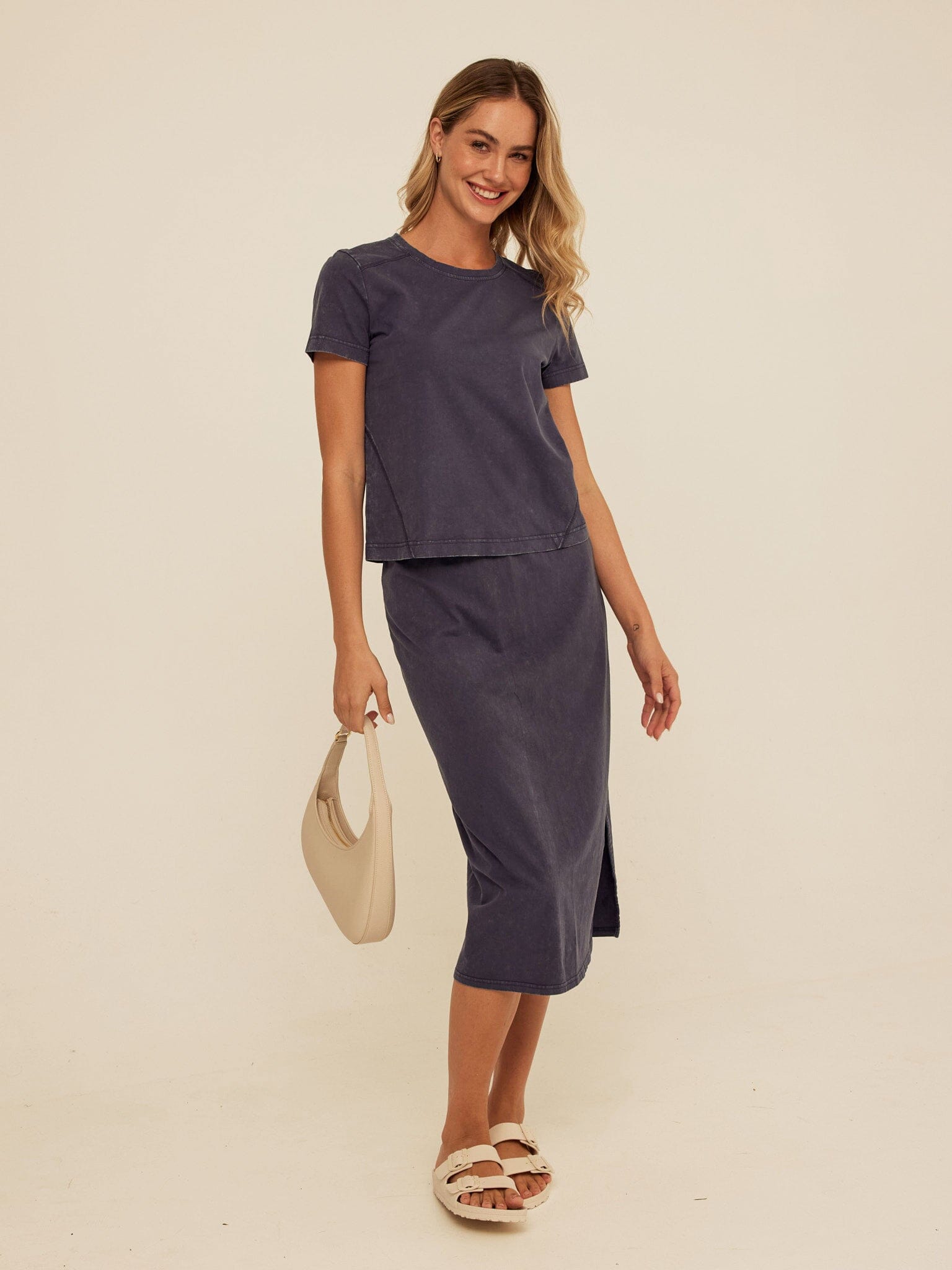 Roselie Mineral Wash Eco Jersey Tee for Women