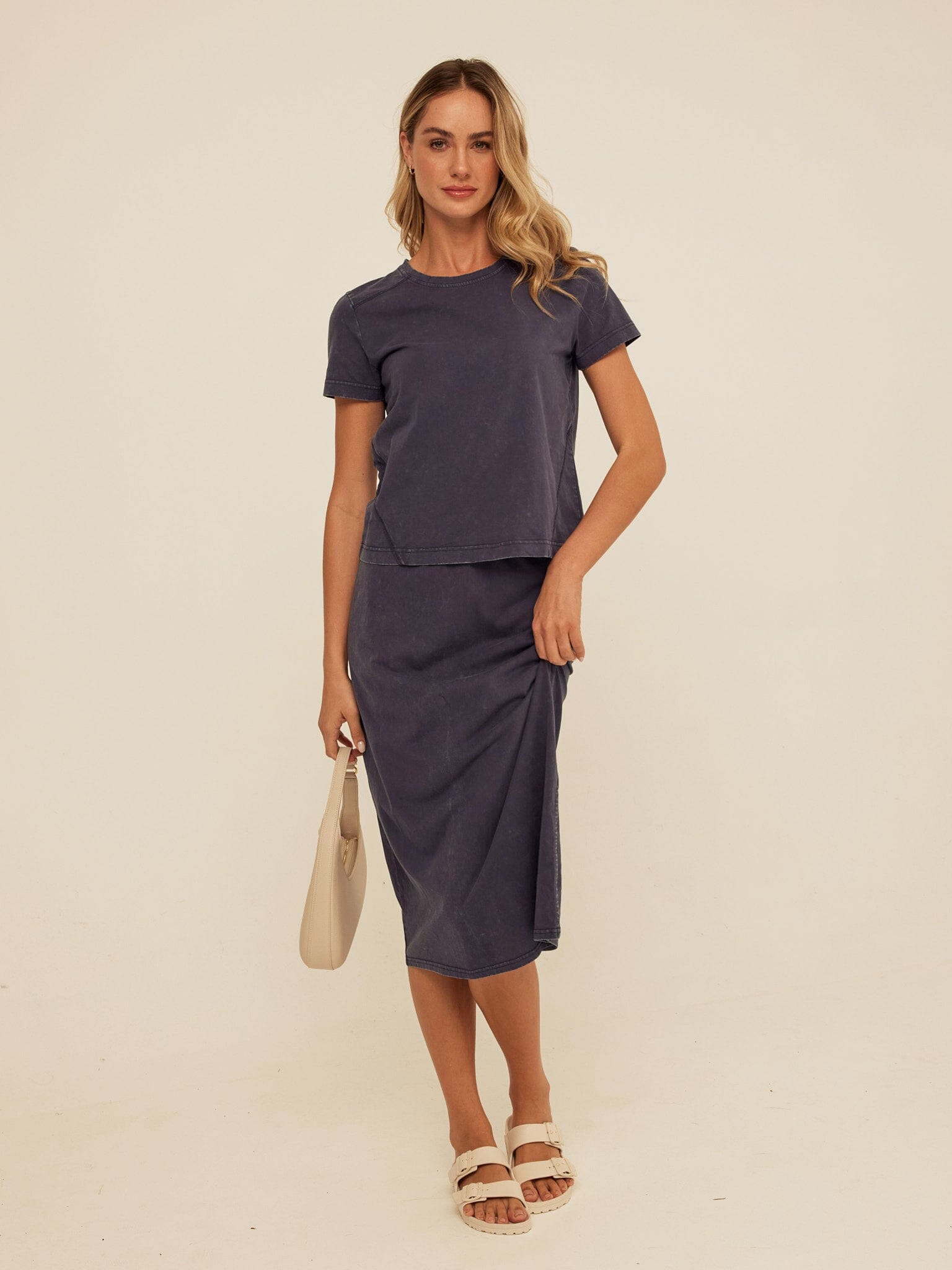 Roselie Mineral Wash Eco Jersey Tee for Women