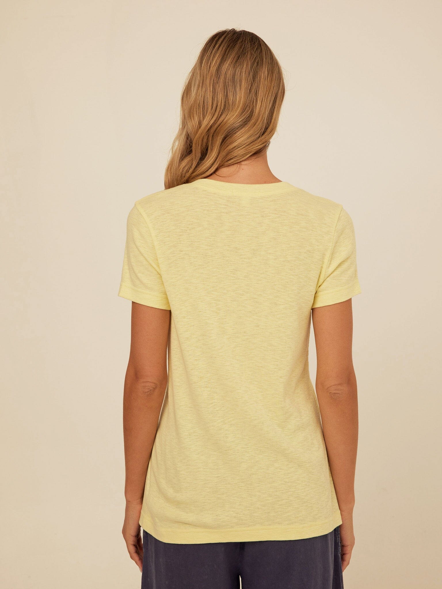 Norma Textured Slub Jersey Knotted Tee