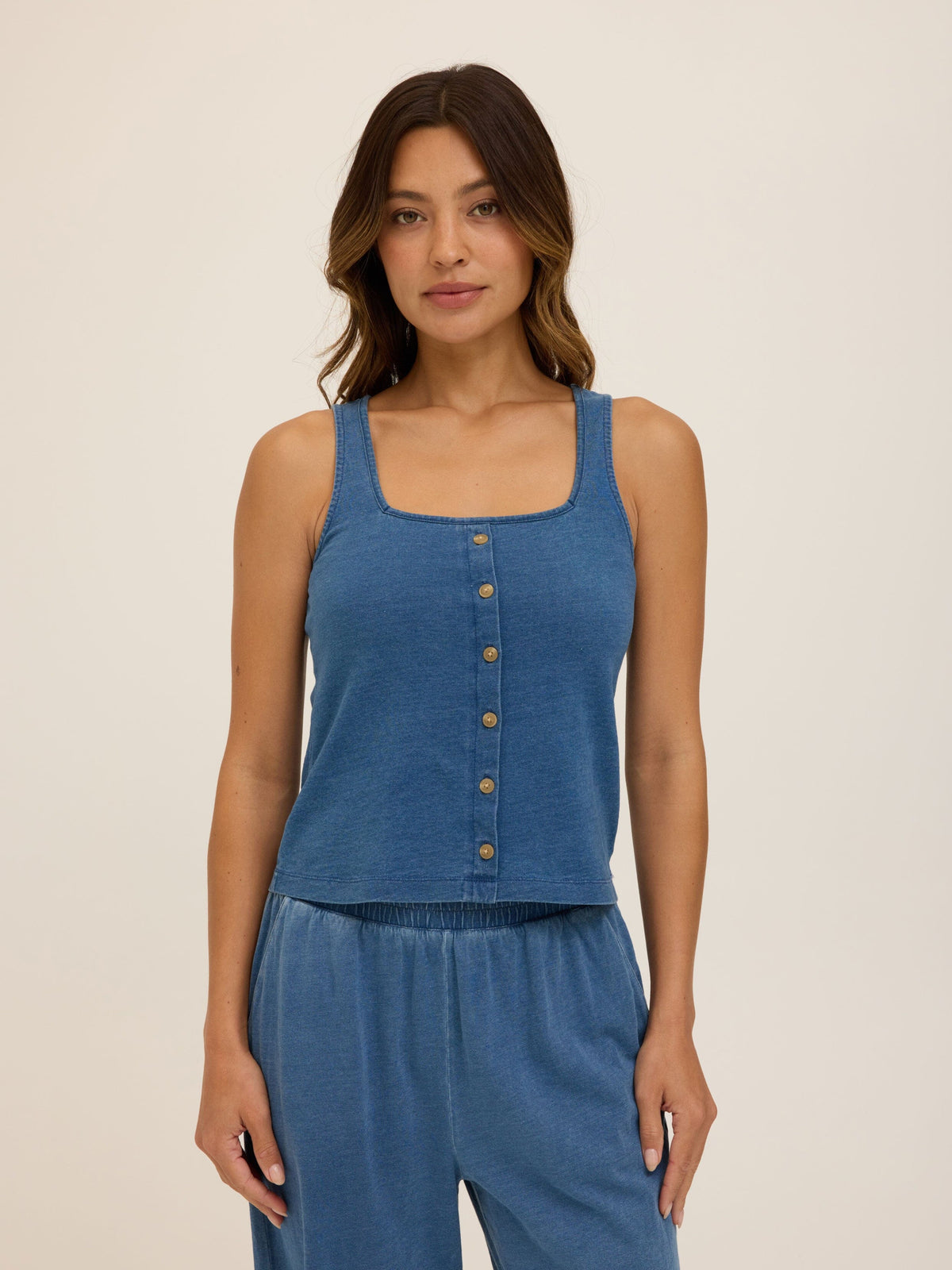 Jamila Indigo Jersey Tank