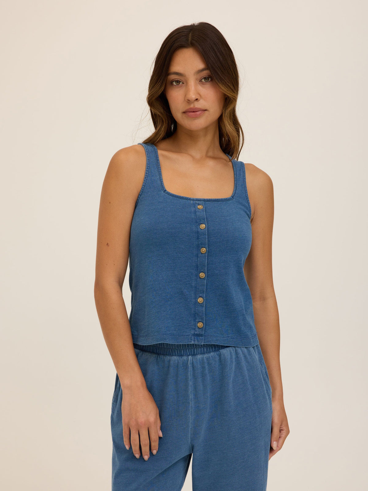 Jamila Indigo Jersey Tank