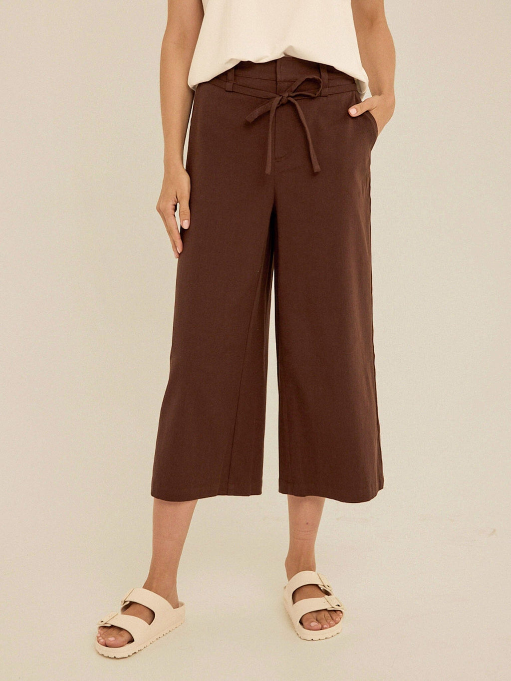 Bemmie Stretch Twill Relaxed Capri Pant