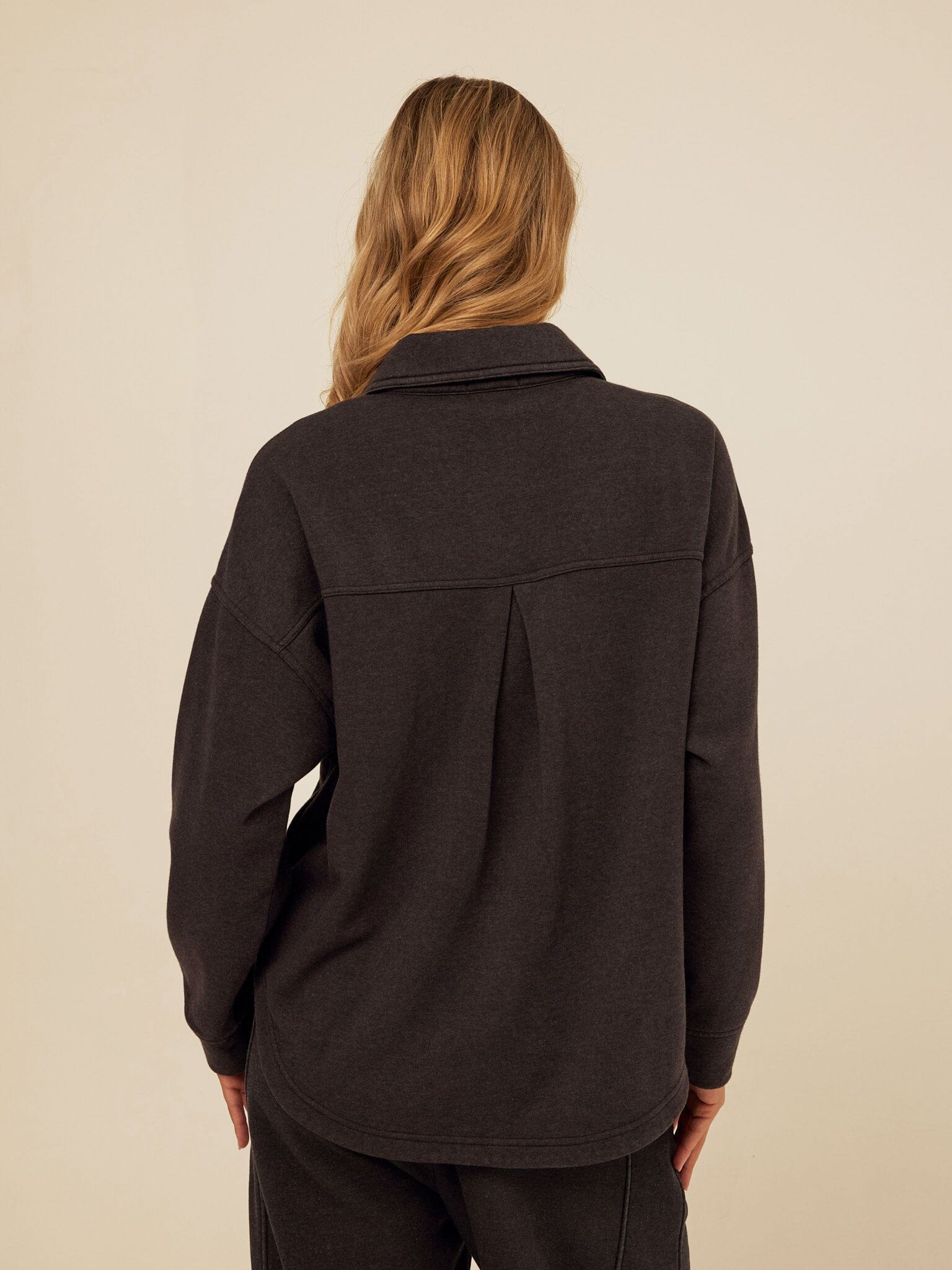 Blaire Mineral Wash Fleece Button-Down