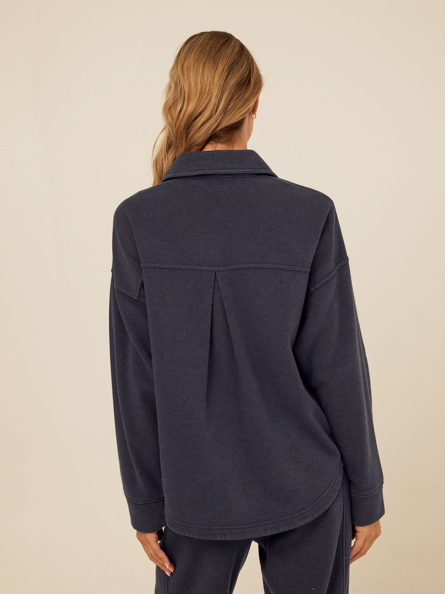 Blaire Mineral Wash Fleece Button-Down