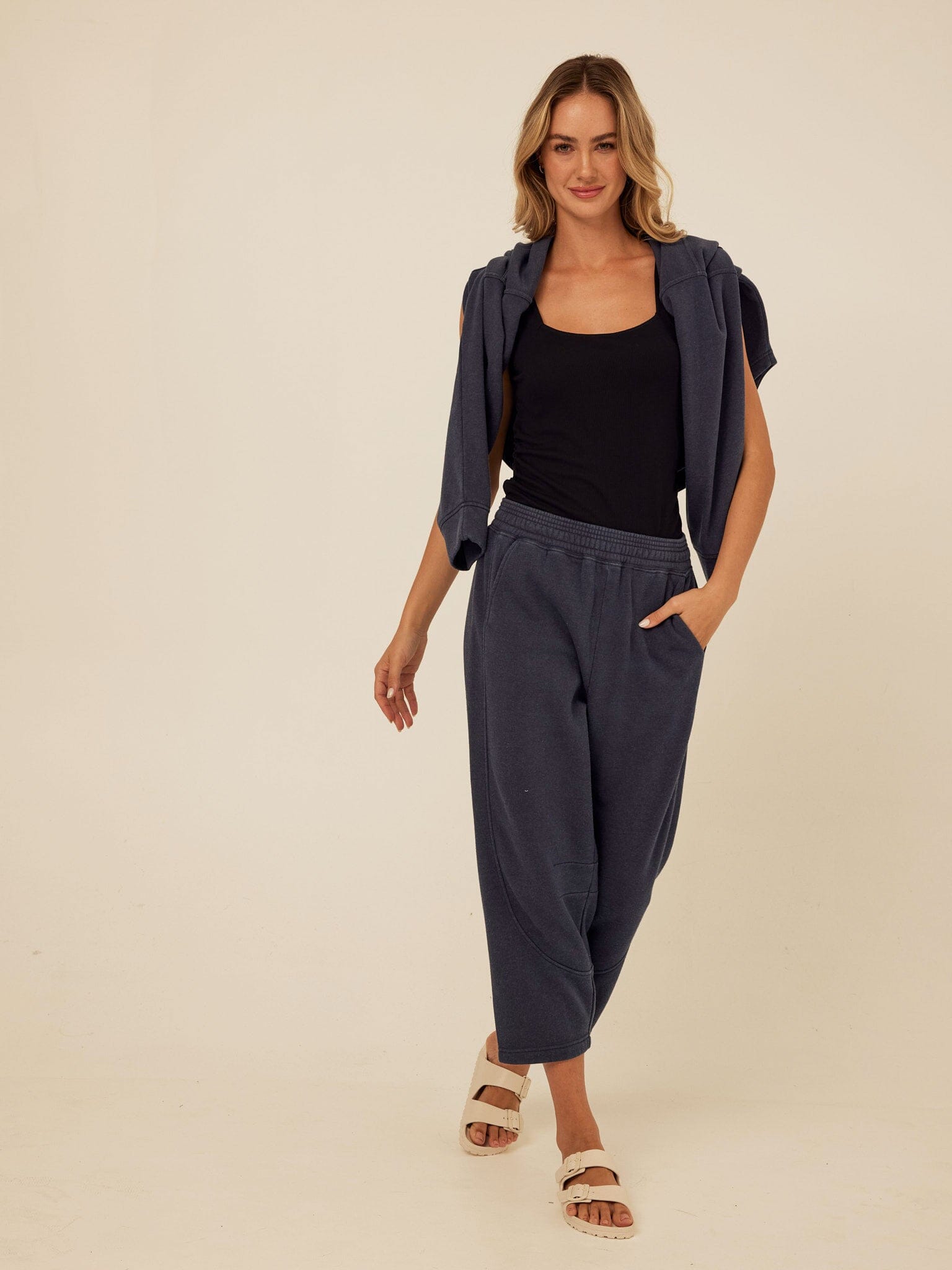 Blaire Mineral Wash Fleece Button-Down