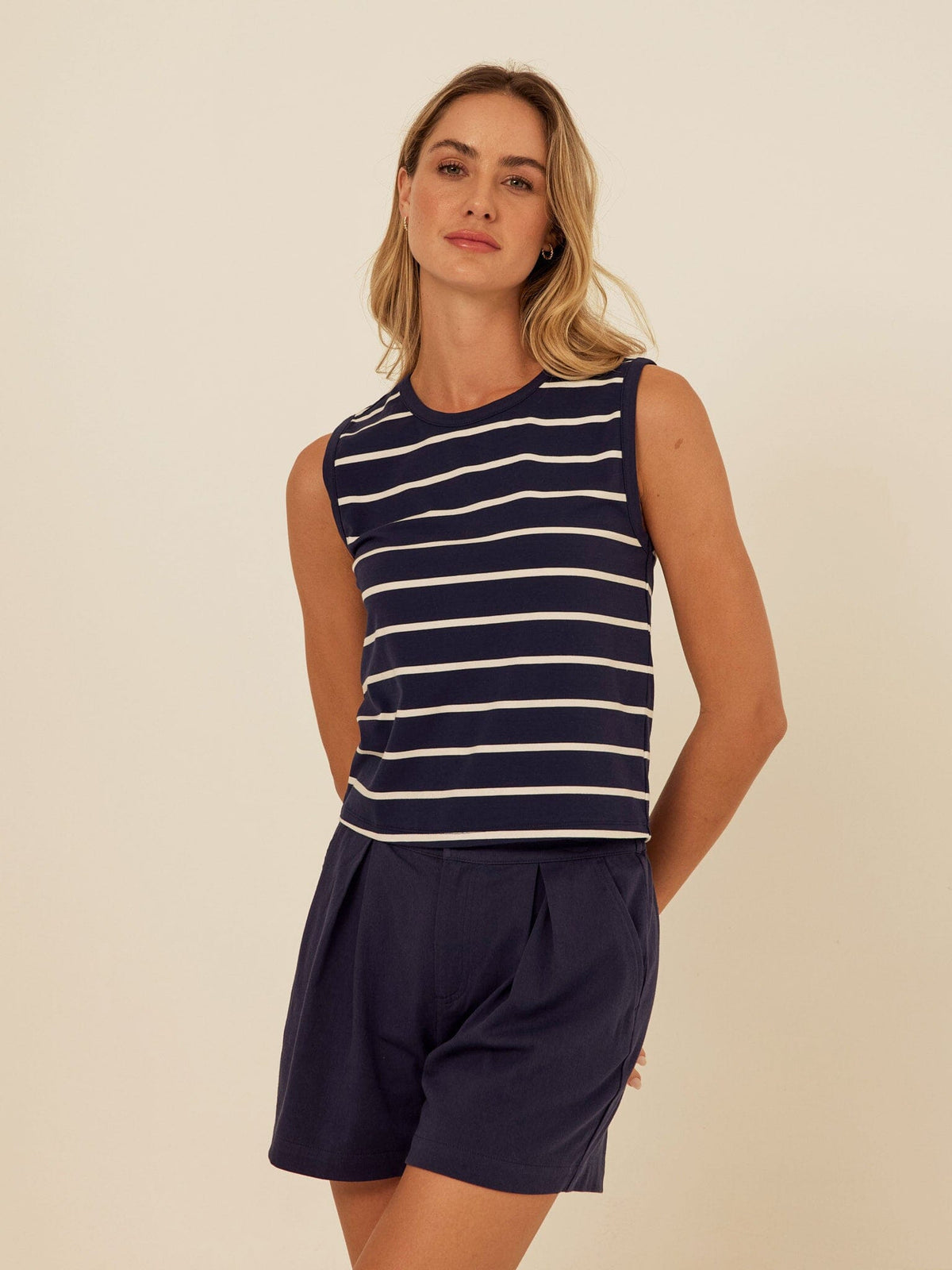 Emilia Stripe Eco Jersey Tank