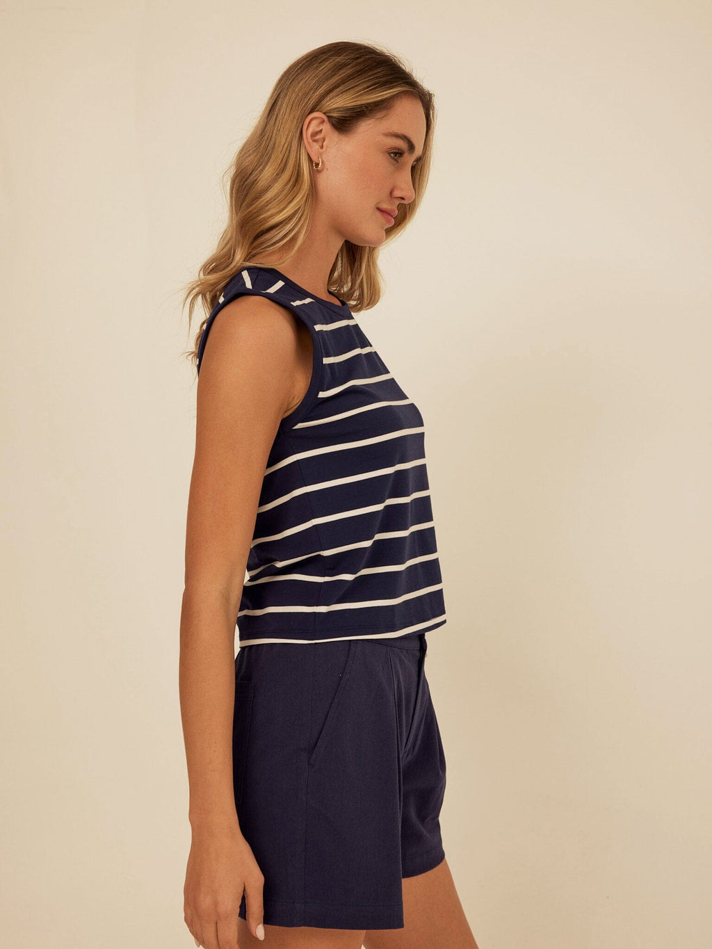 Emilia Stripe Eco Jersey Tank