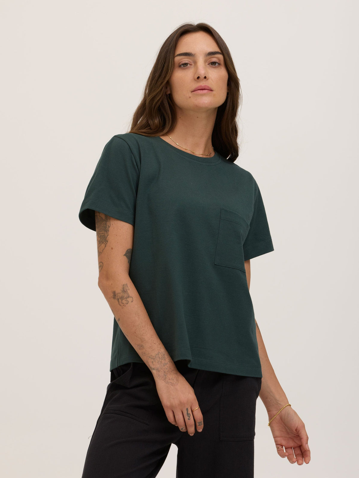 Beth Essential Jersey Pocket Tee