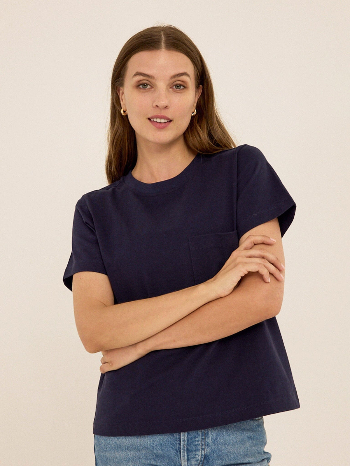 Beth Essential Jersey Pocket Tee