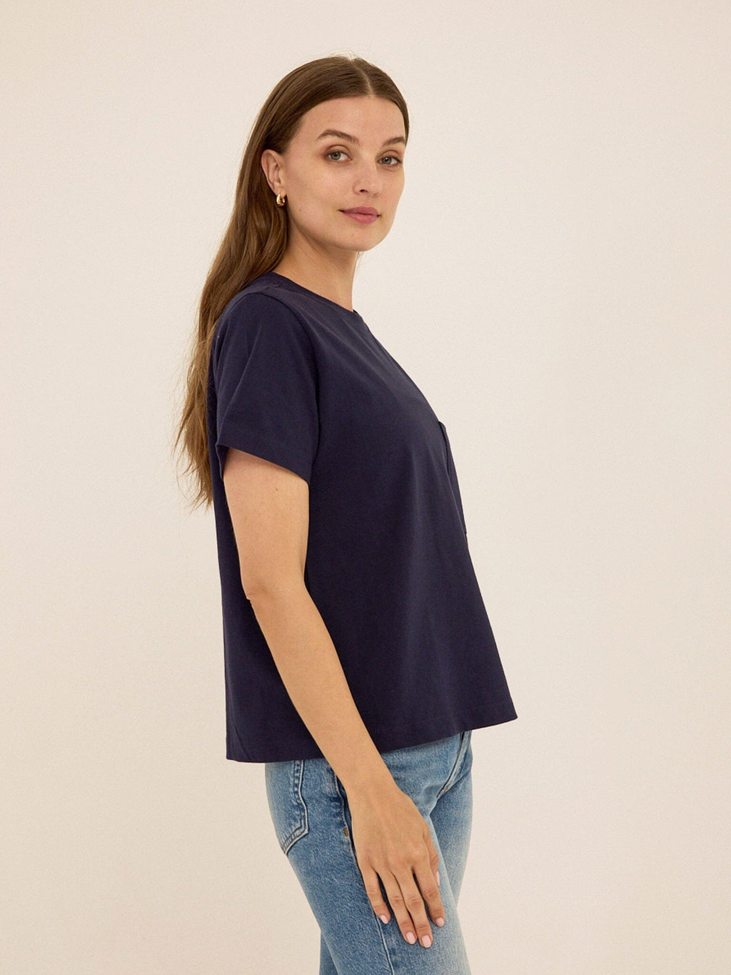 Beth Essential Jersey Pocket Tee