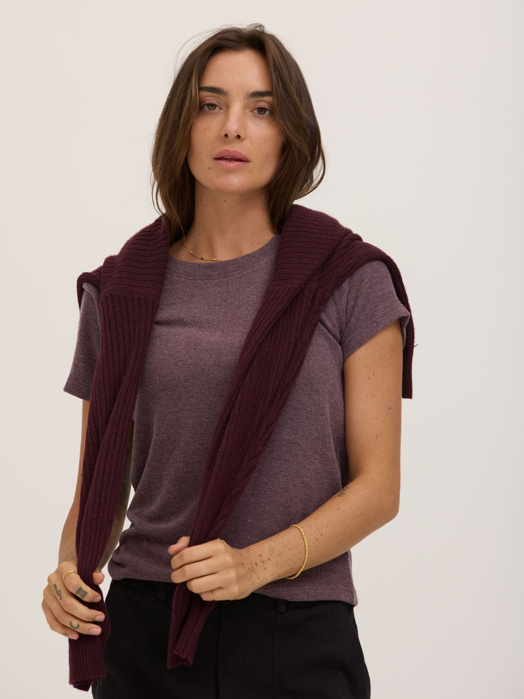 Gwenda Sweater Knit Tee