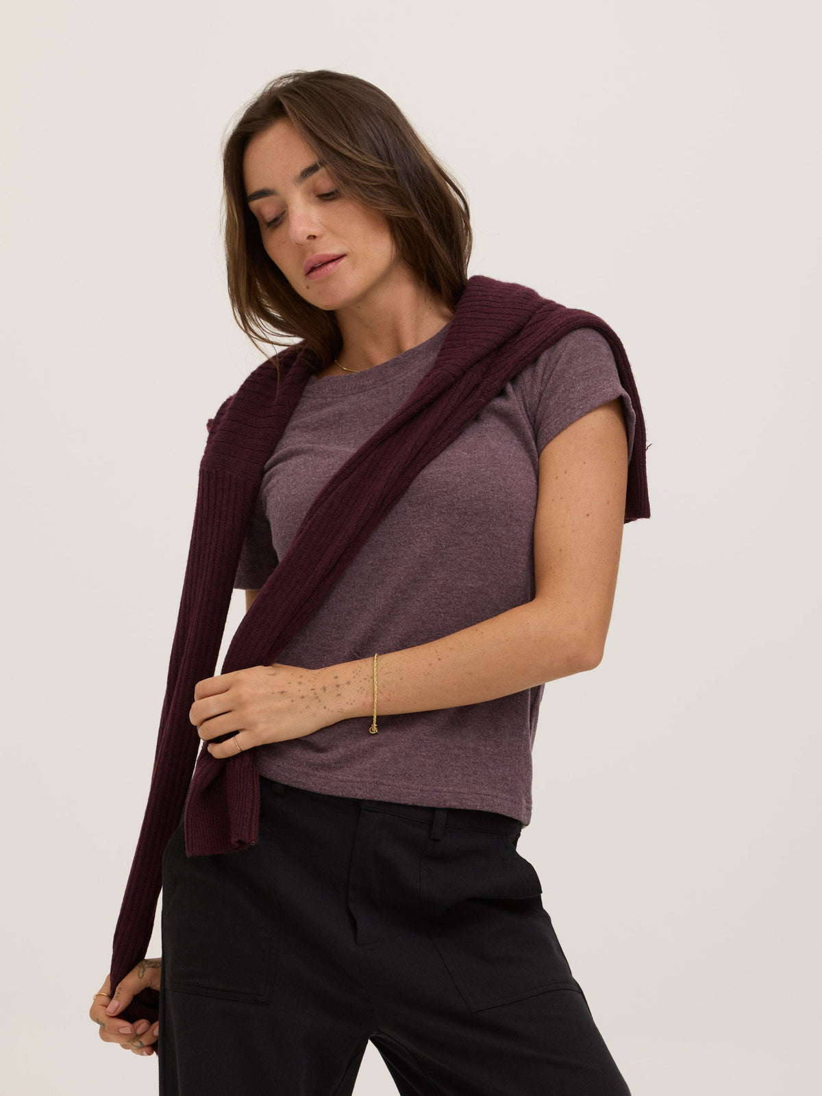 Gwenda Sweater Knit Tee