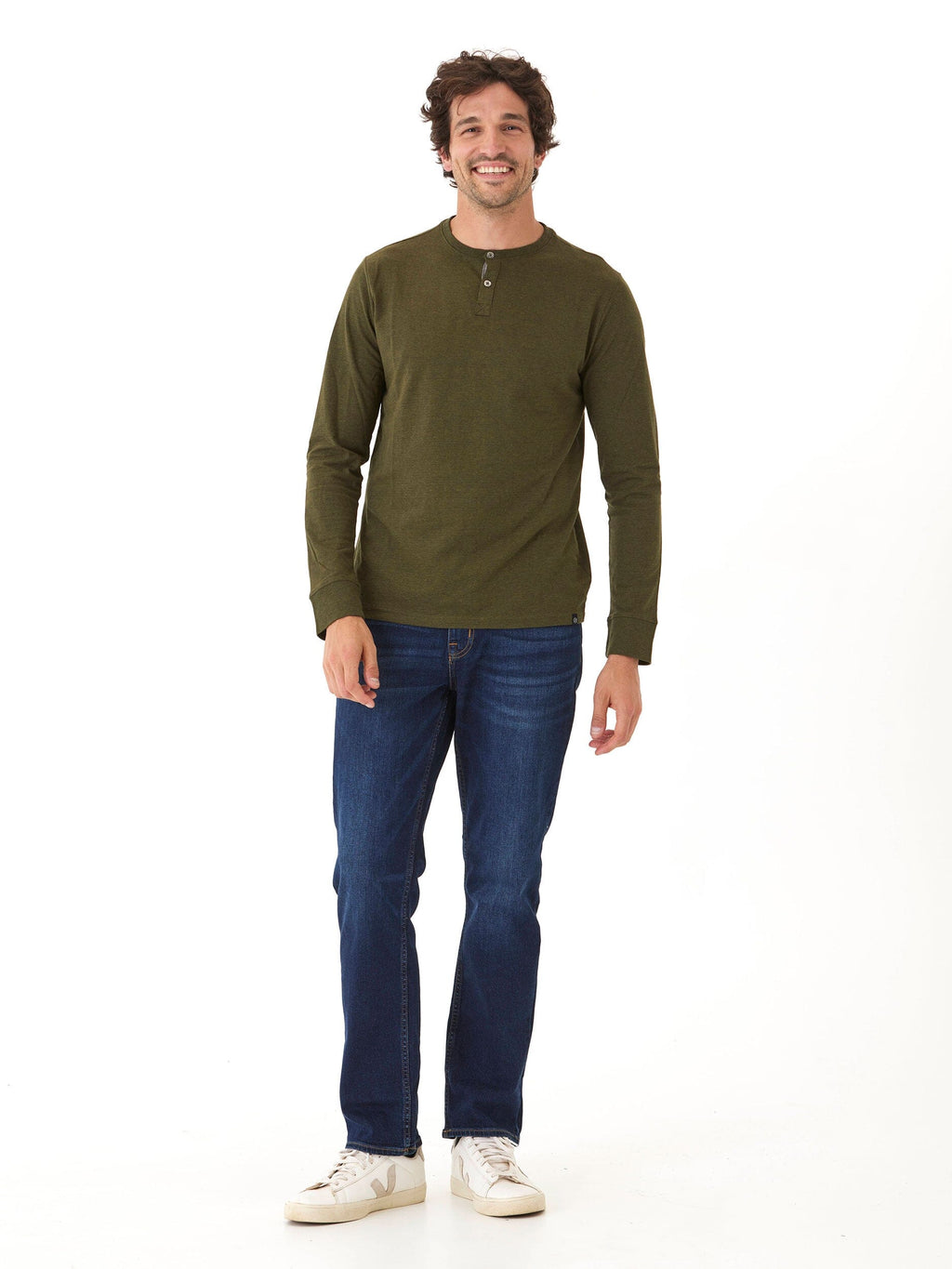 Baseline Long Sleeve Triblend Henley Shirt