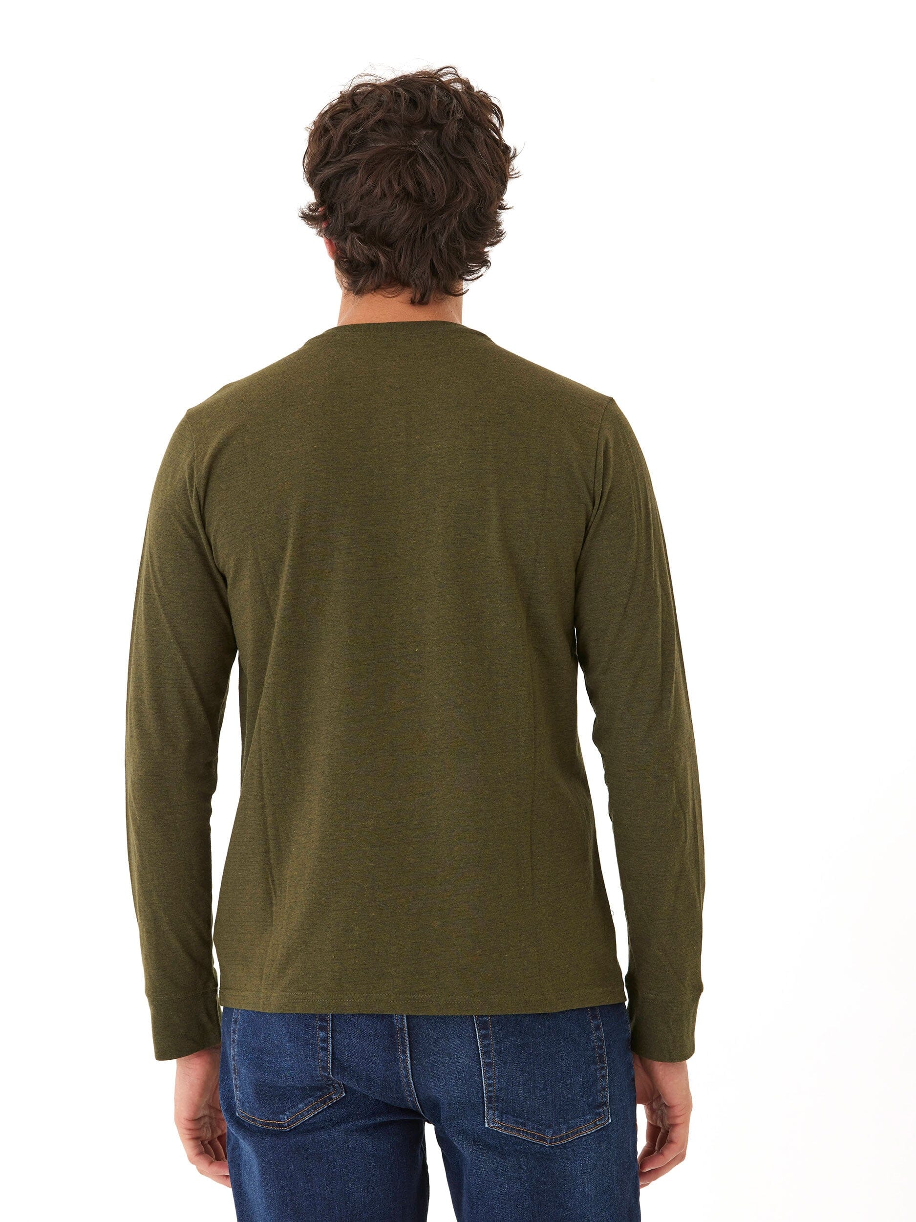 Baseline Long Sleeve Triblend Henley Shirt