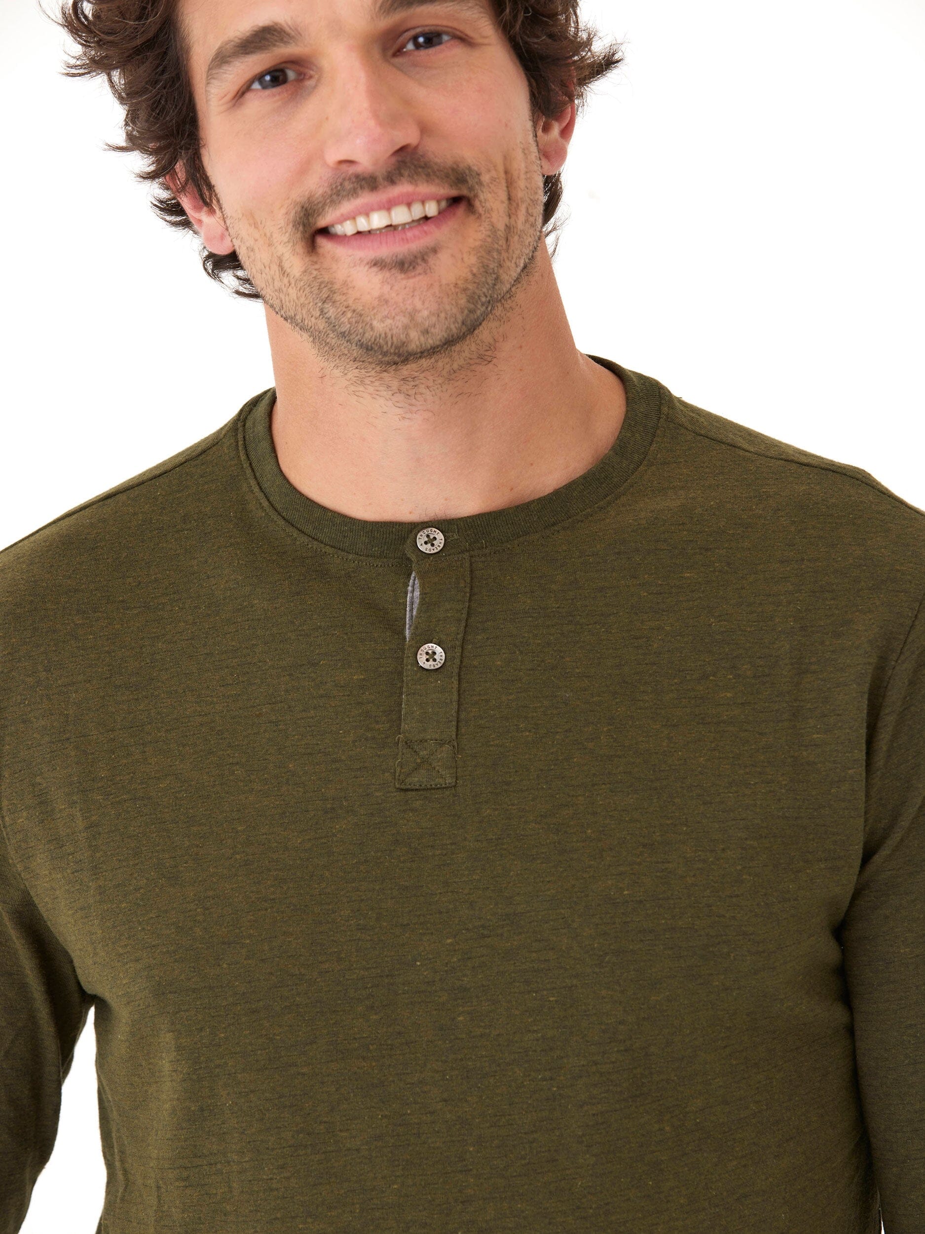 Baseline Long Sleeve Triblend Henley Shirt