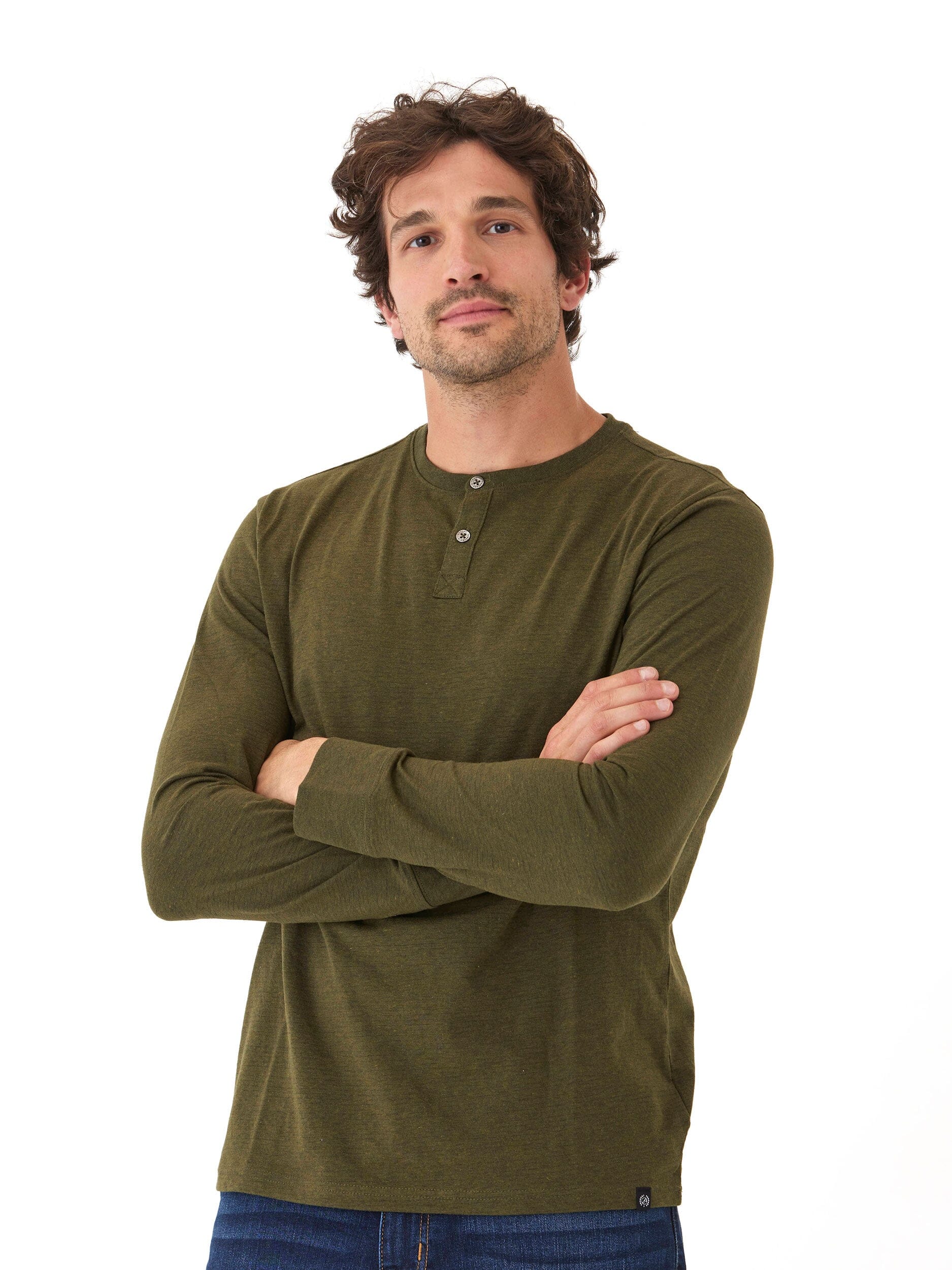 Threads 4 Thought Baseline long sleeve triblend henley