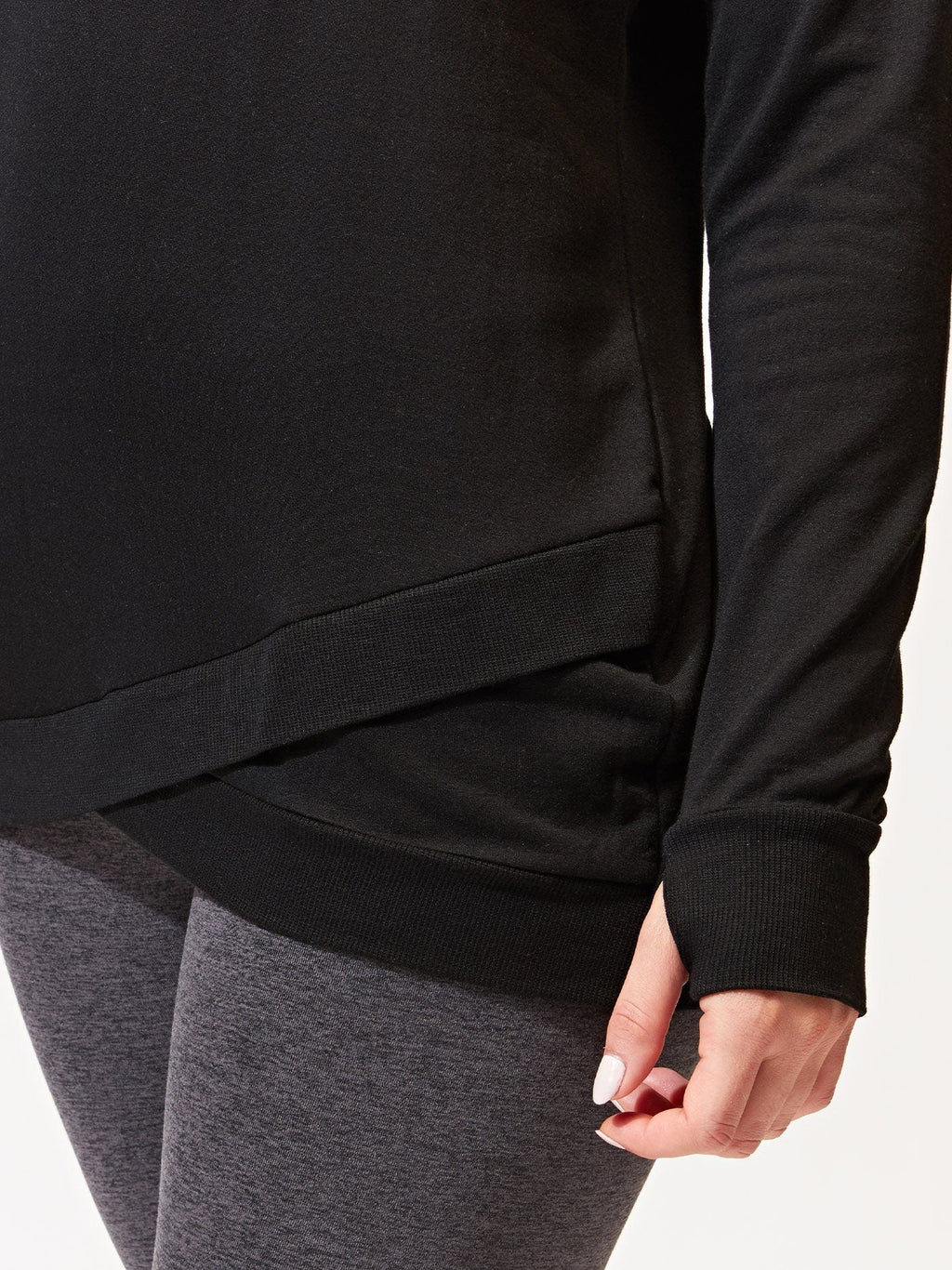 FeatherLoop Fleece Tulip-Hem Tunic - Soft Brushed Modal Sweatshirt