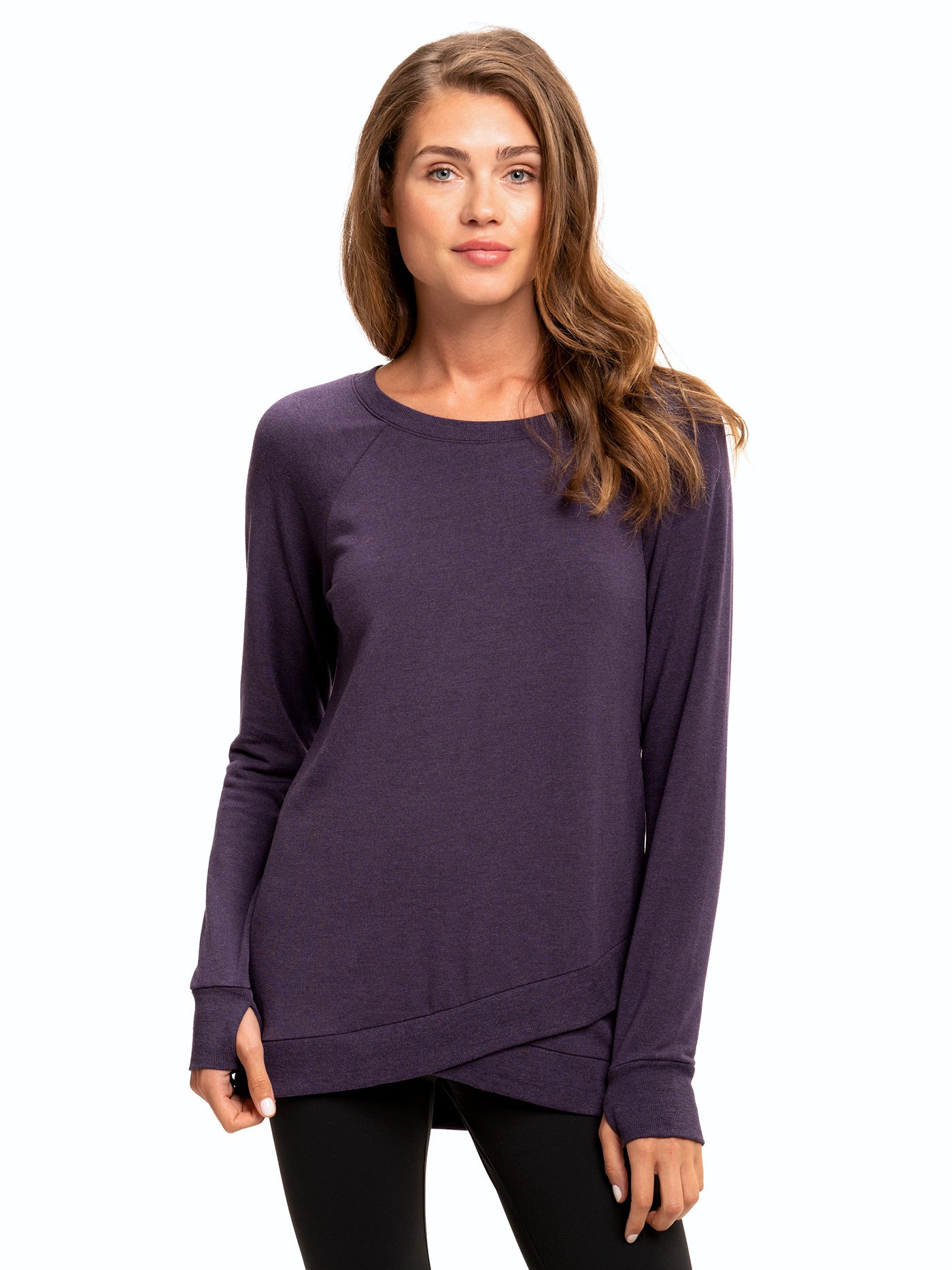 Leanna Feather Fleece Tunic - Relaxed A-Line Sweatshirt