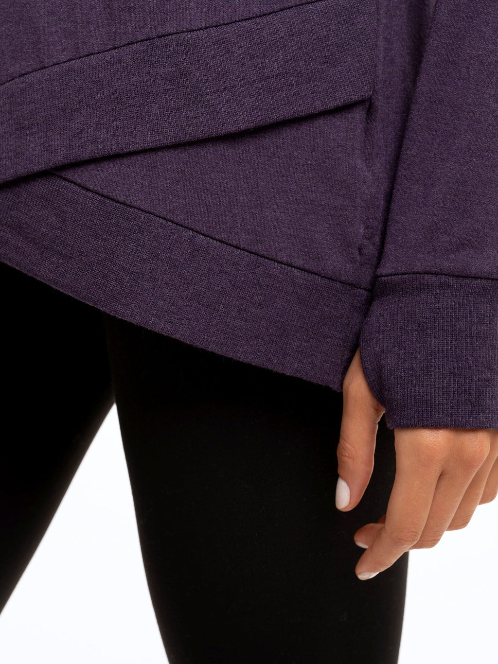 Leanna Feather Fleece Tunic - Relaxed A-Line Sweatshirt