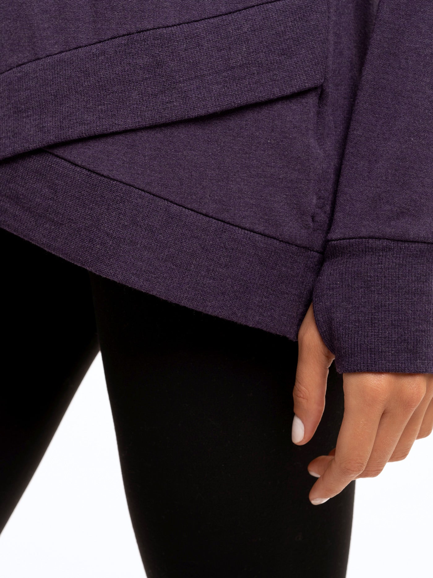 Leanna Feather Fleece Tunic - Relaxed A-Line Sweatshirt