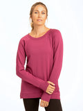 Leanna Feather Fleece Tunic featuring a tulip hem design in soft brushed TENCEL Modal