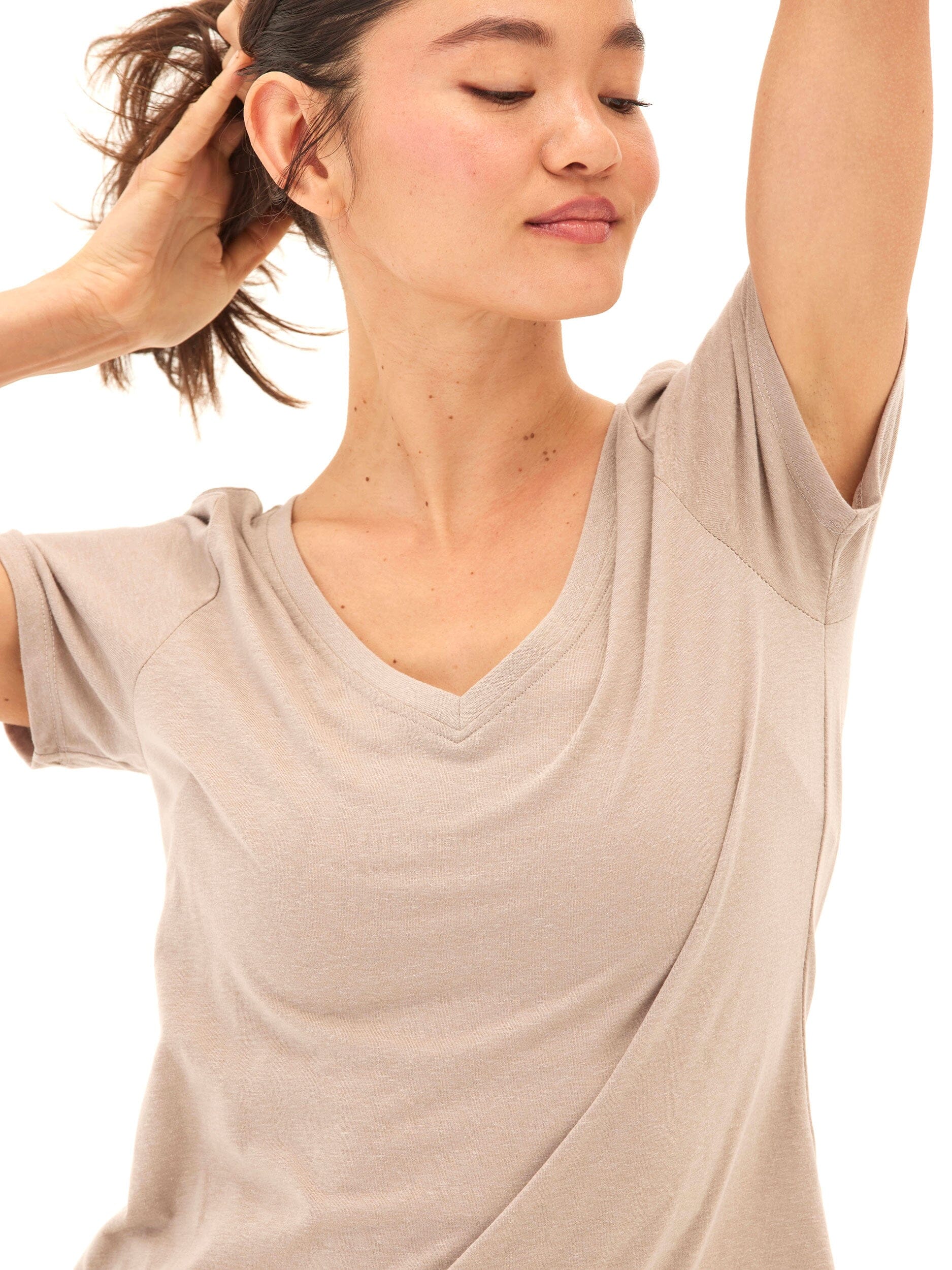 Pattie Triblend V-Neck Tee: Ultra-Soft Lightweight Staple Top