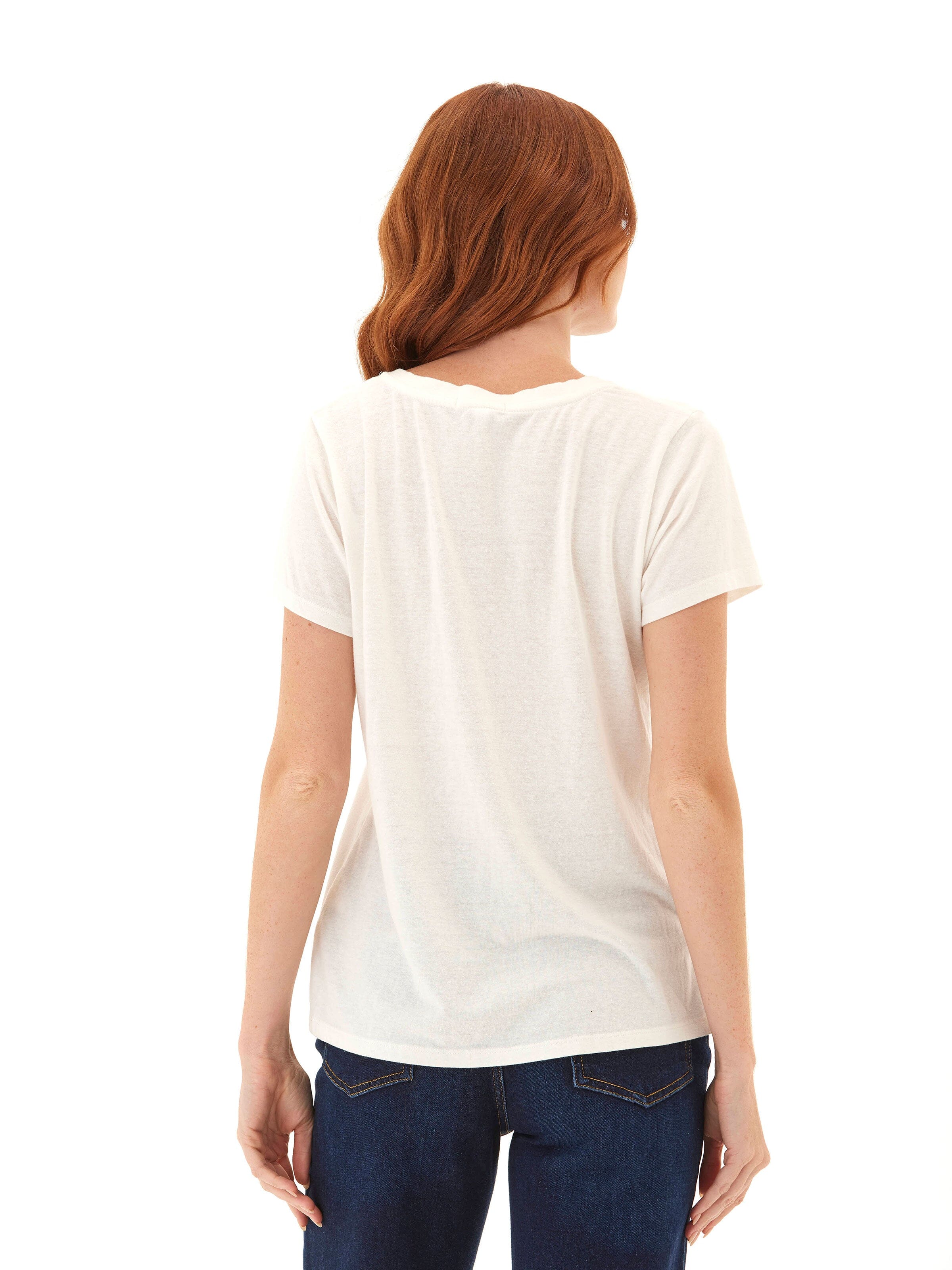 Pattie Triblend V-Neck Tee: Ultra-Soft Lightweight Staple Top