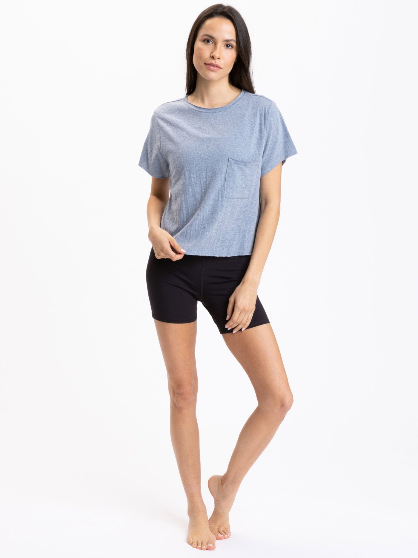Maggie Women's Triblend Short Sleeve Tee in Blue