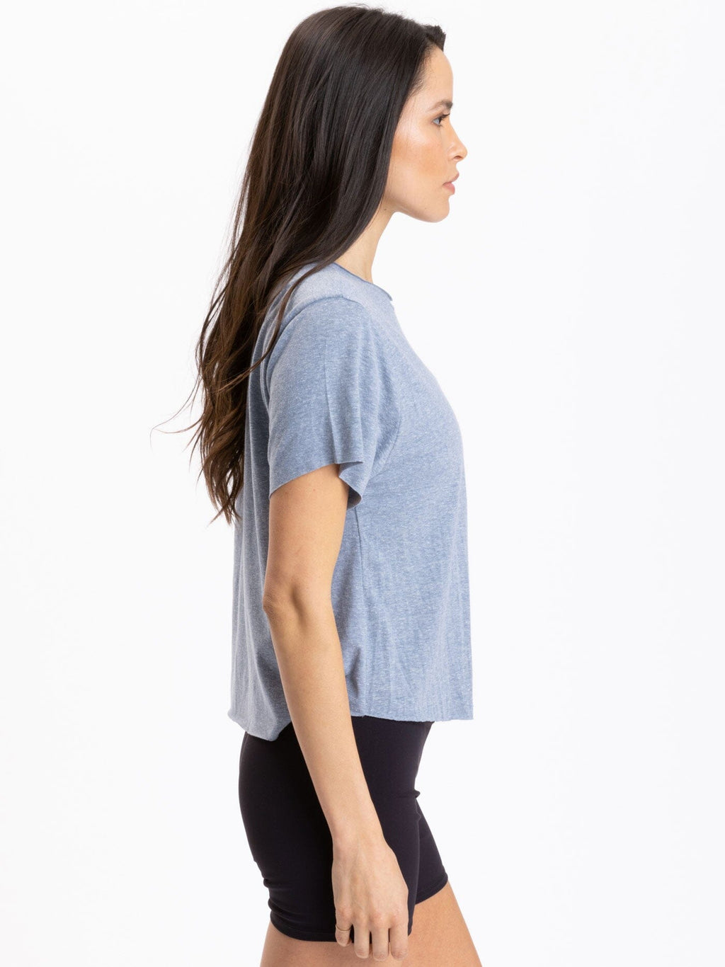 Maggie Women's Triblend Short Sleeve Tee in Blue