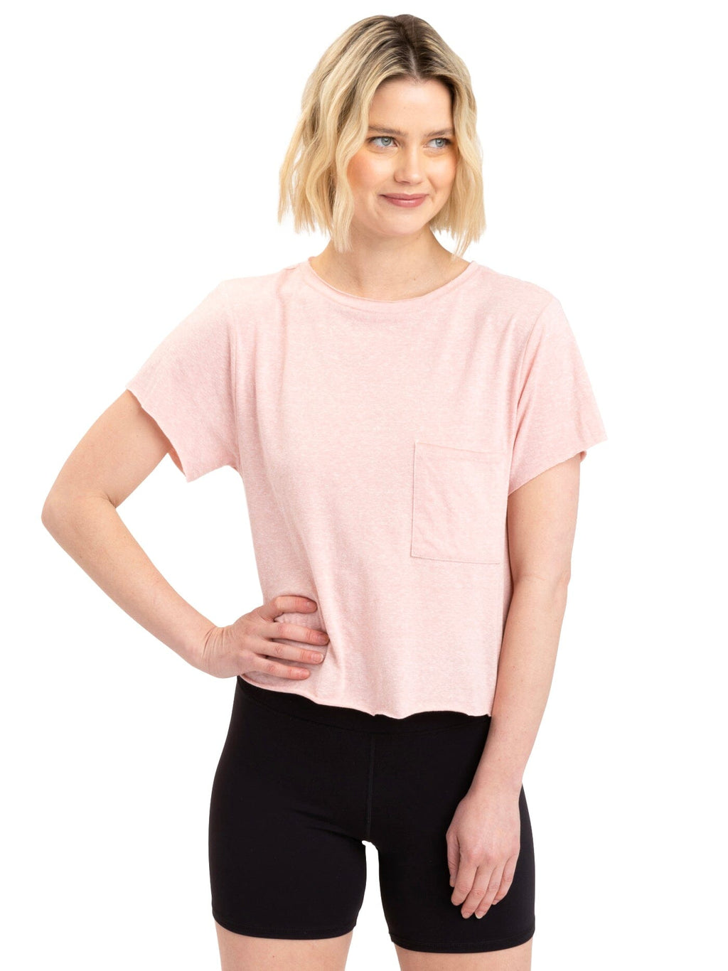 Maggie Triblend Tee for Women in Pink