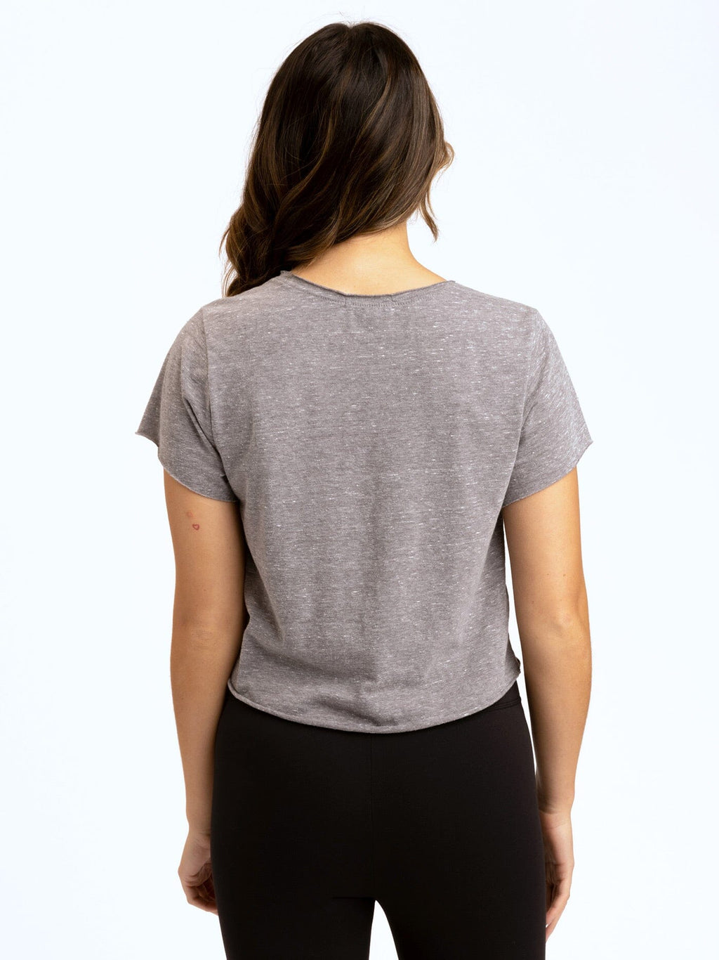 Maggie Triblend Organic Cotton Modal Cropped Tee