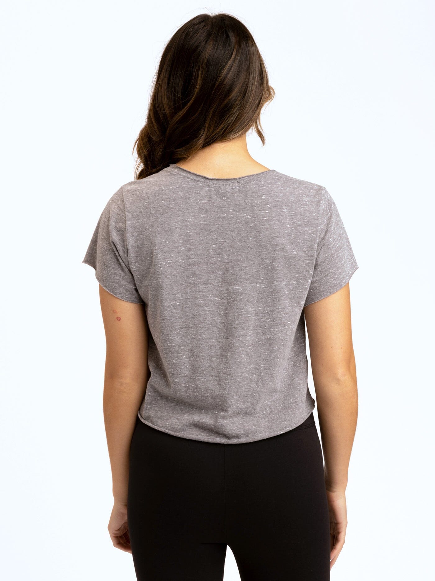 Maggie Triblend Organic Cotton Modal Cropped Tee