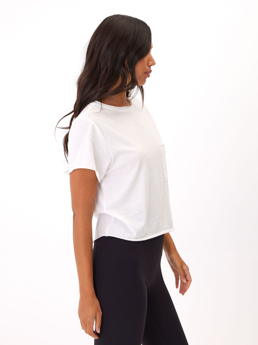 Maggie Organic Cotton & Modal Triblend Tee in White