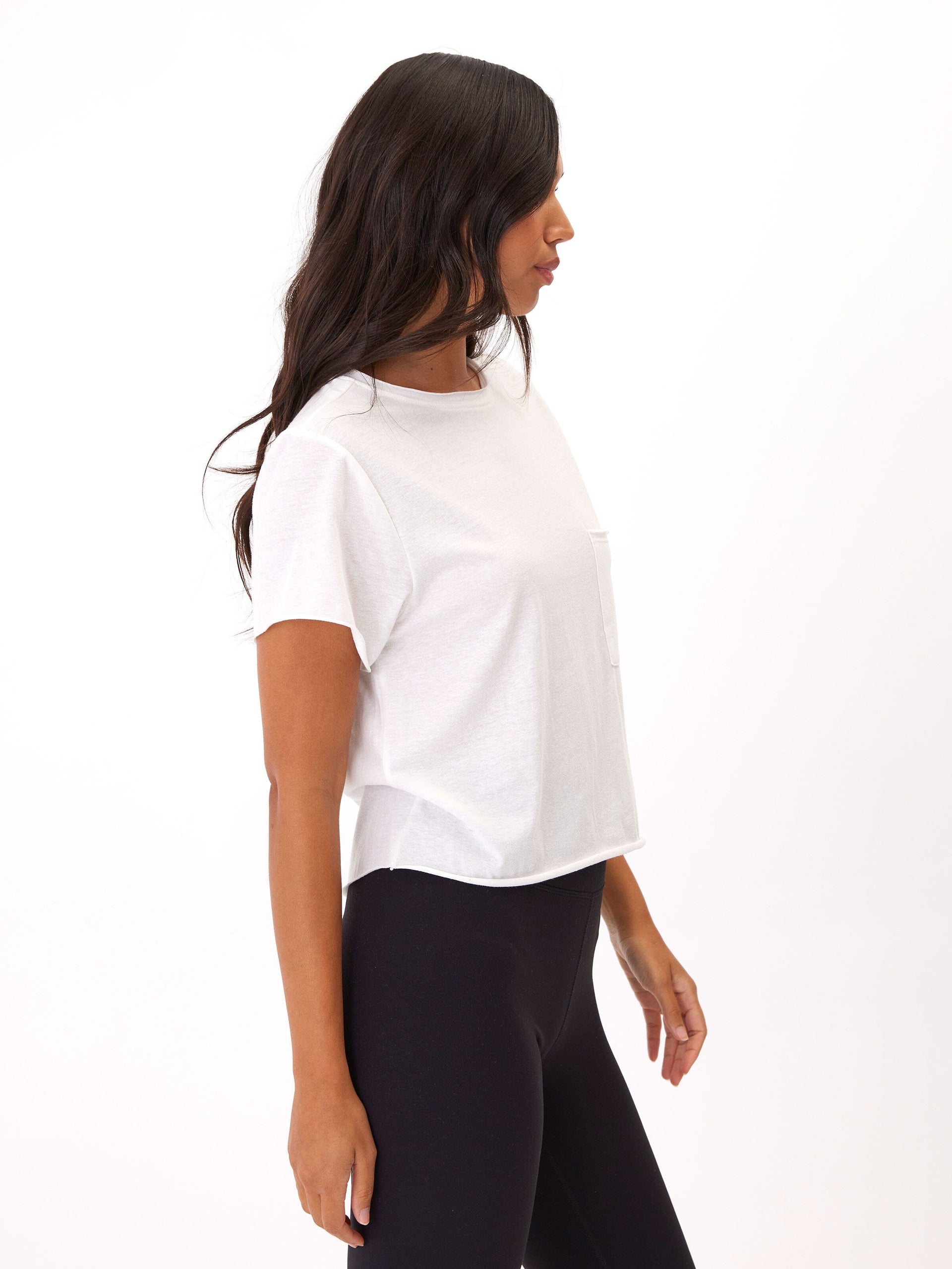 Maggie Organic Cotton & Modal Triblend Tee in White