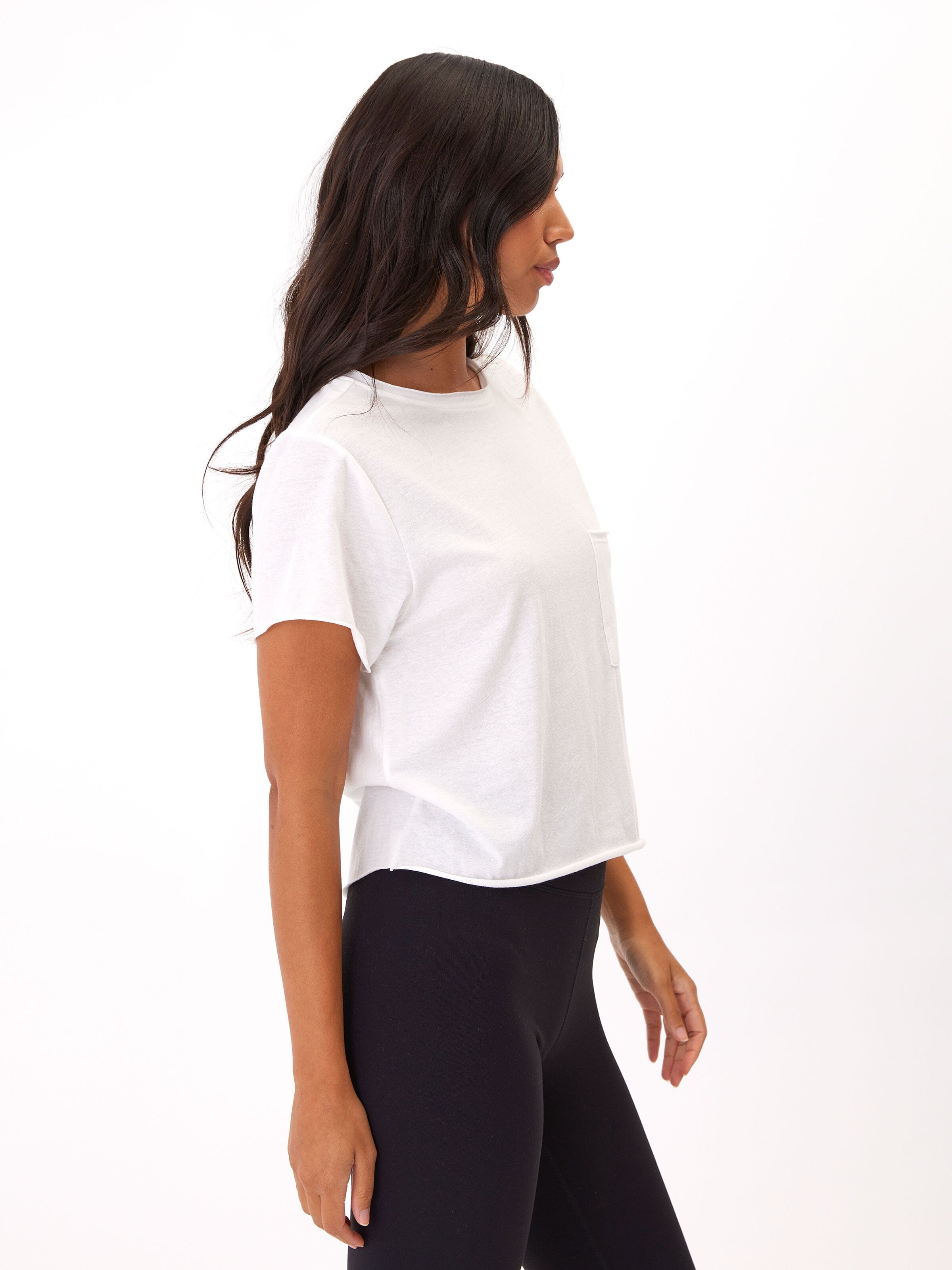 Maggie Organic Cotton & Modal Triblend Tee in White