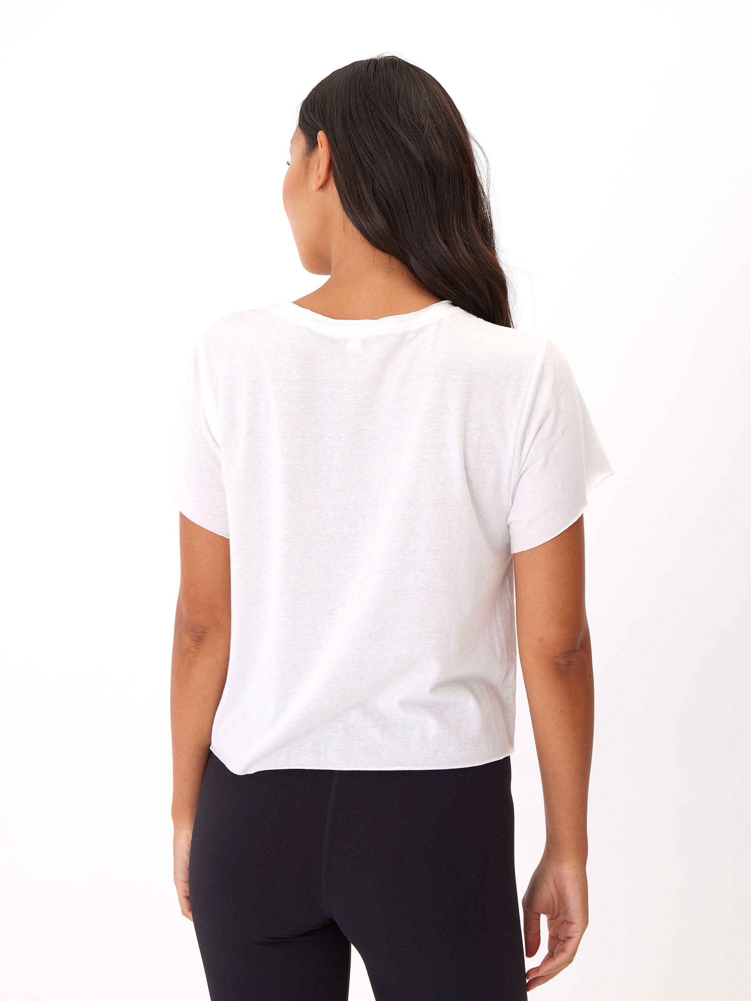 Maggie Organic Cotton & Modal Triblend Tee in White