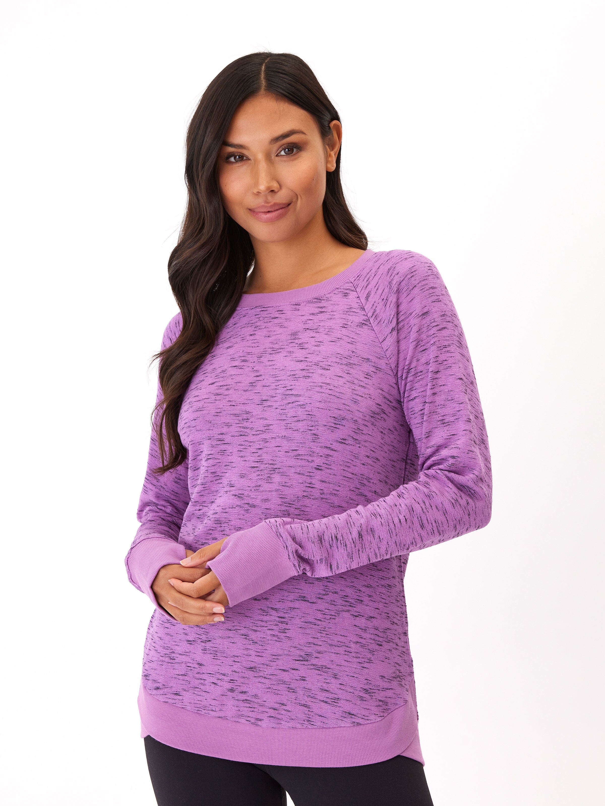 Rhythm Slub Tulip Hem Tunic in a casual, comfortable fit with a flattering curved hemline.