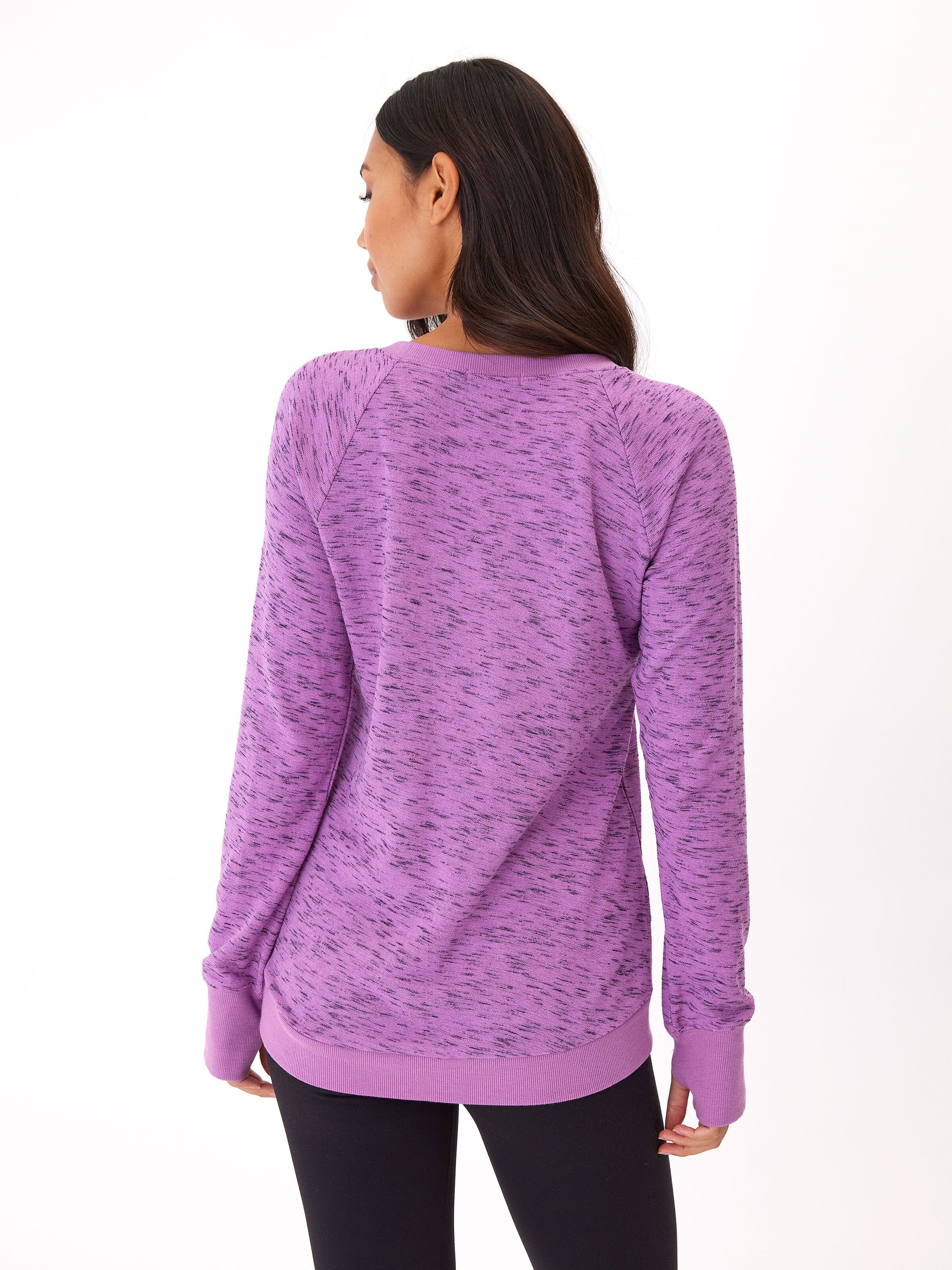 Rhythm Slub Tulip Hem Tunic - Soft Casual Long Sleeve Sweater
