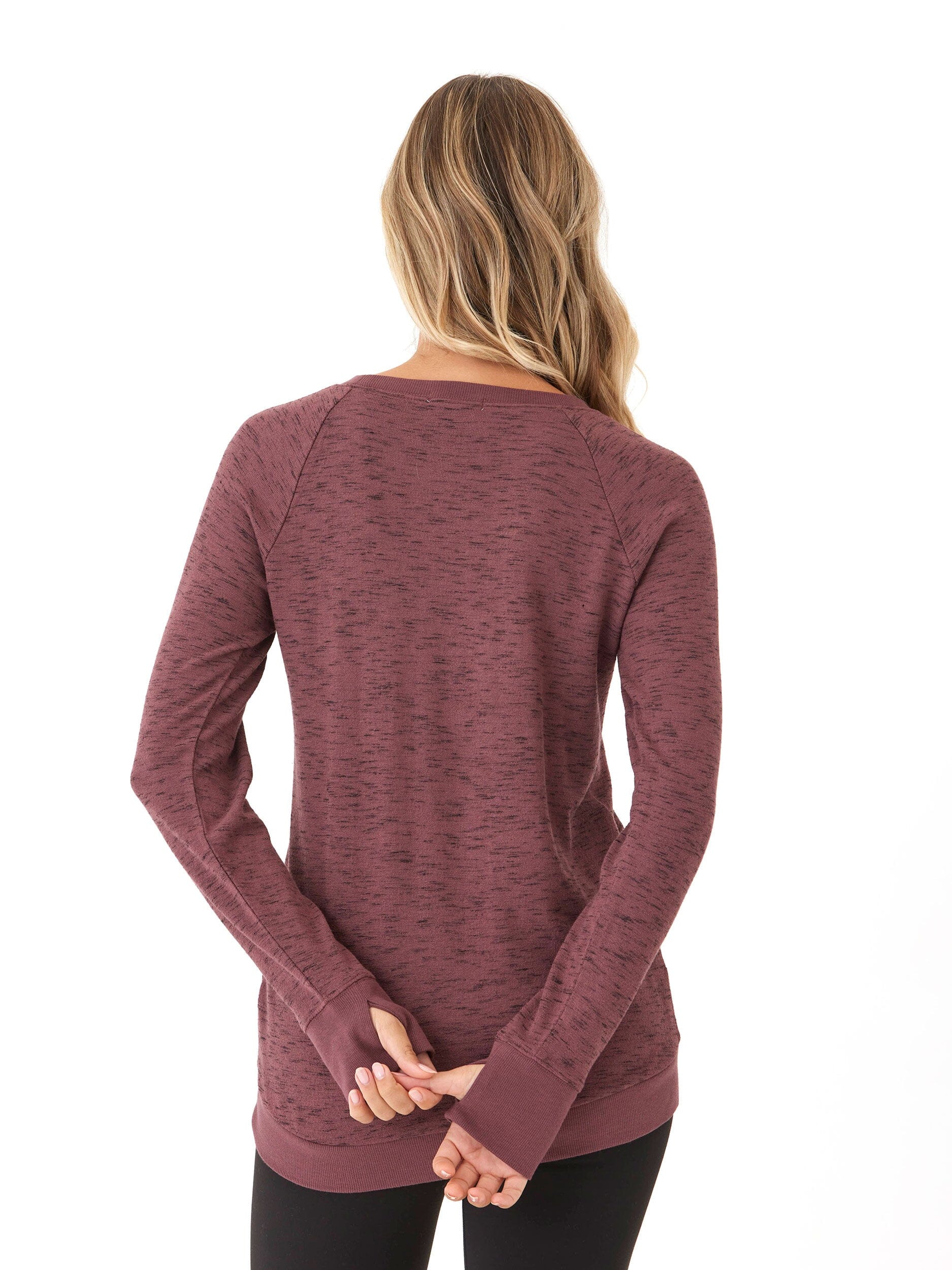 Rhythm Slub Tulip Hem Tunic - Casual Long Sleeve Sweater