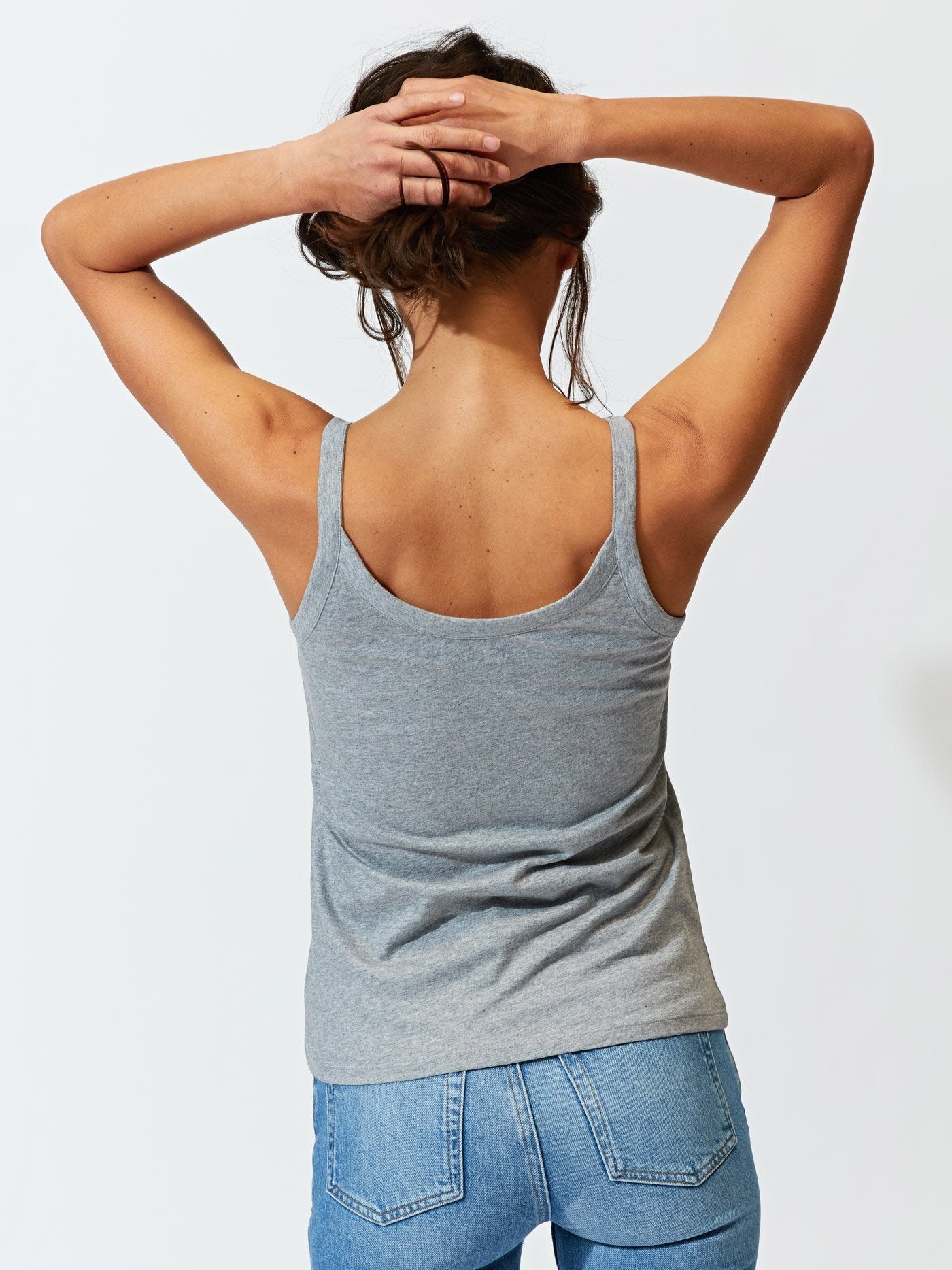 Invincible Organic Cotton Cami Tank in Grey