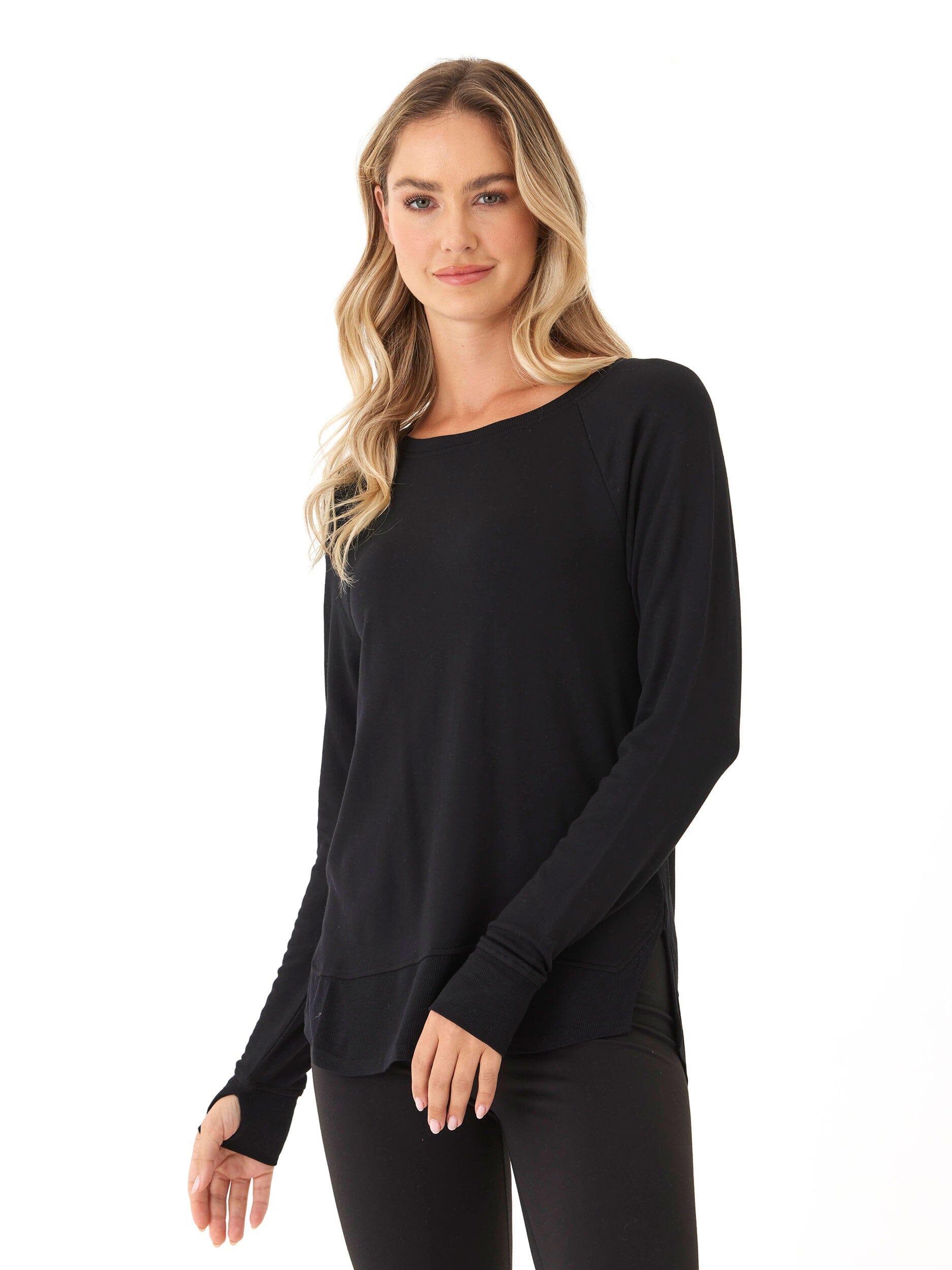 Leelu Feather Fleece Raglan Pullover