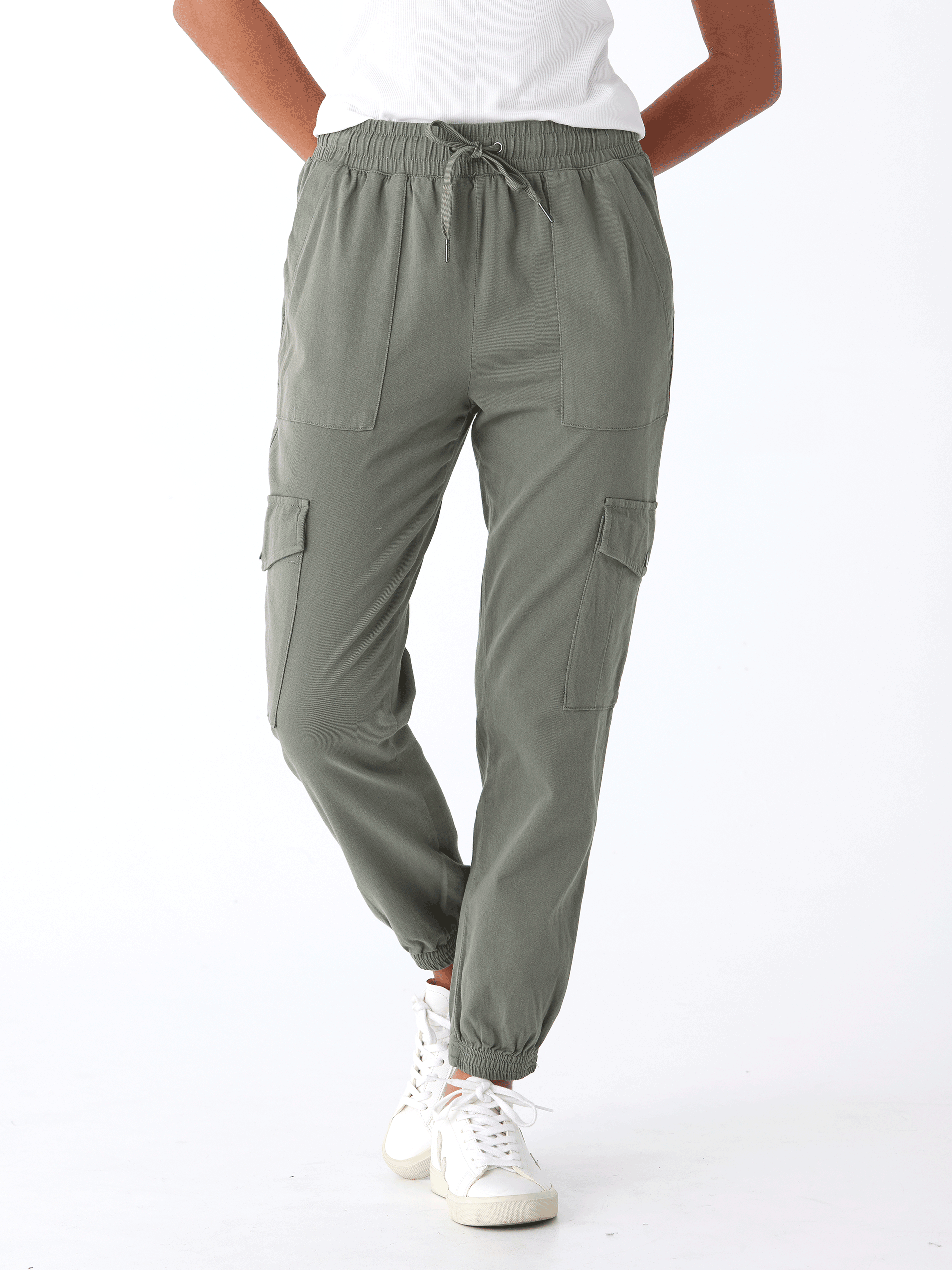 Delilah Stretch Twill Cargo Jogger 27 Inch Sustainable Pant
