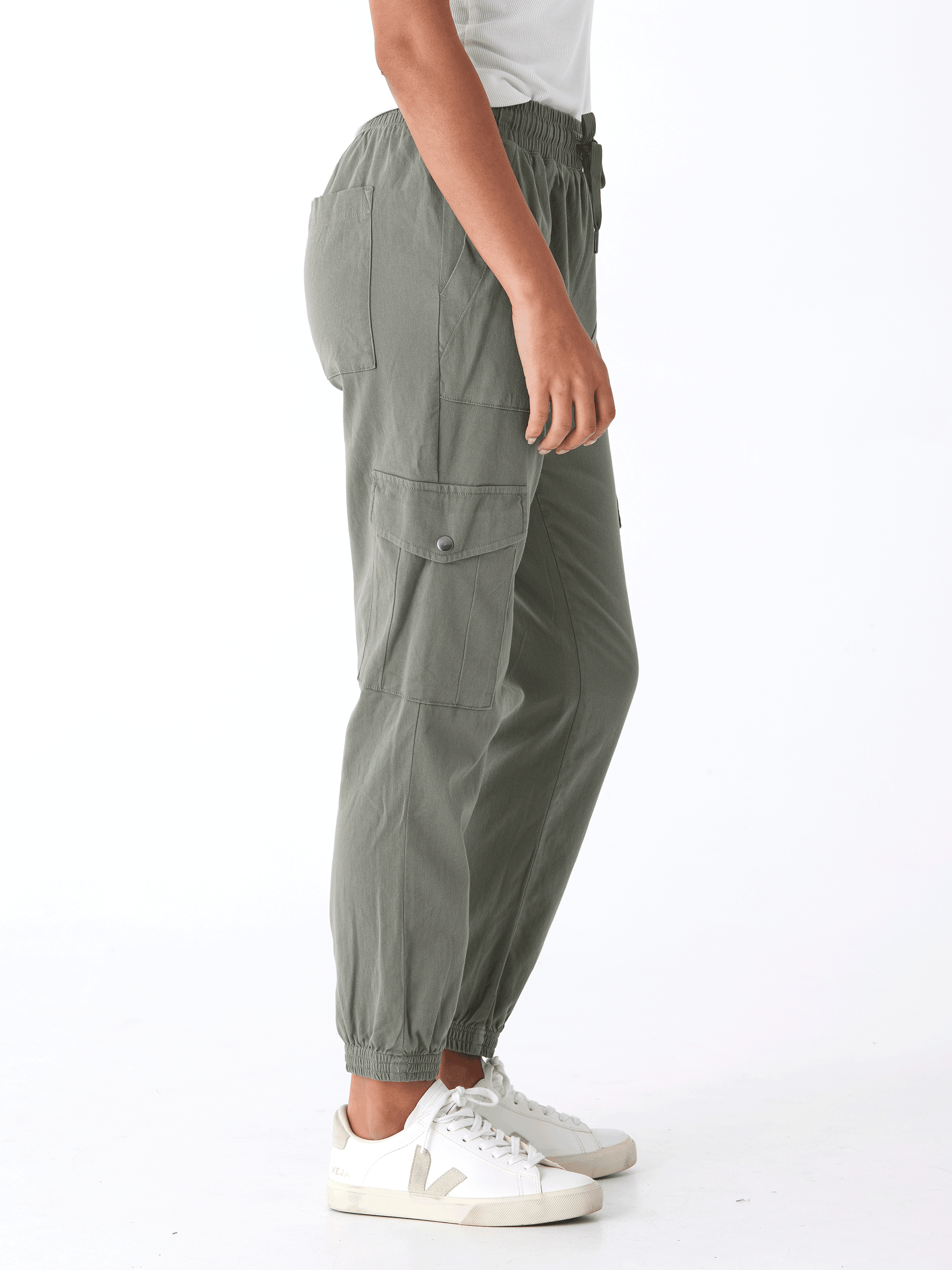 Delilah Stretch Twill Cargo Jogger 27 Inch Sustainable Pant