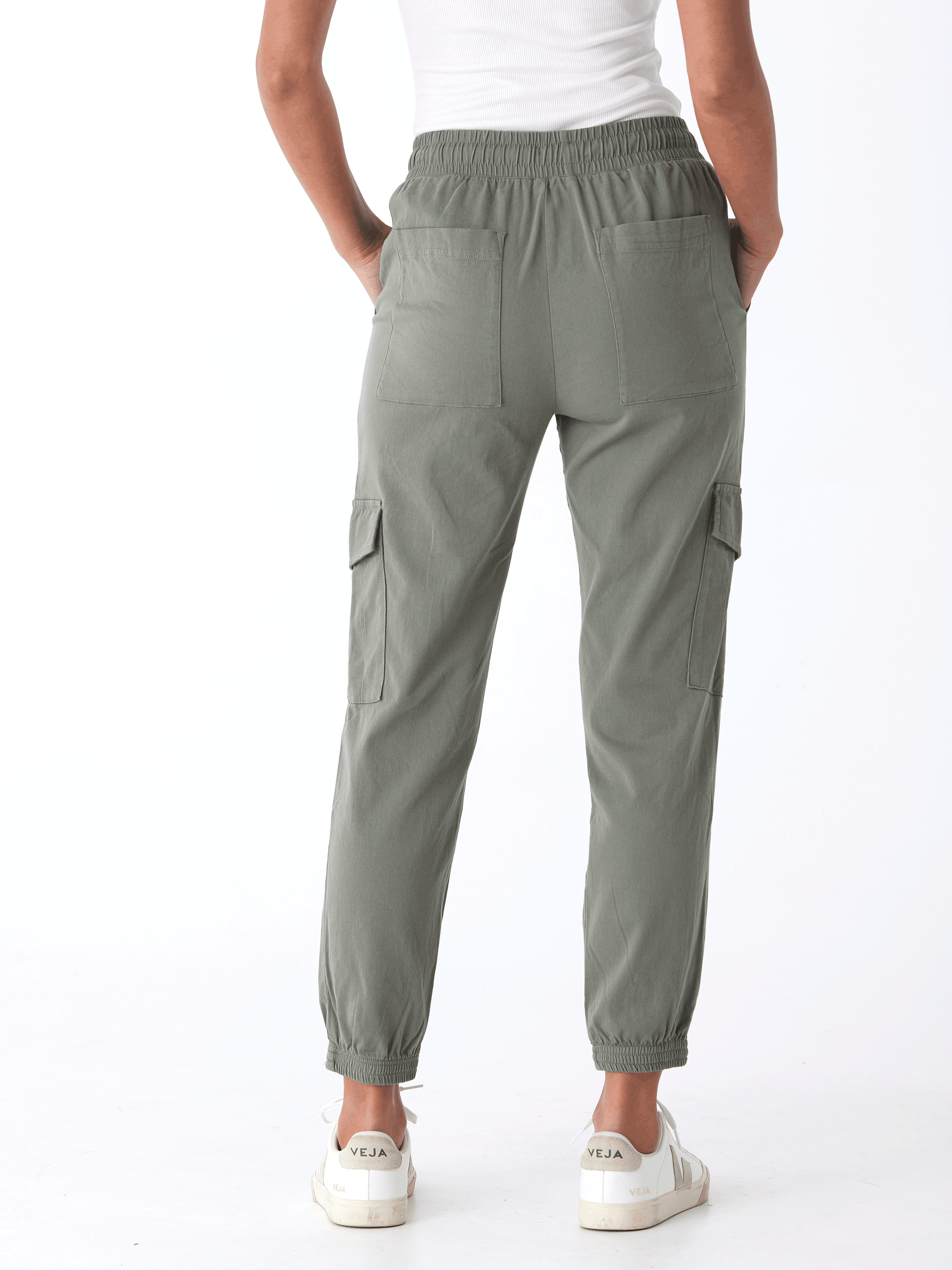 Delilah Stretch Twill Cargo Jogger 27 Inch Sustainable Pant