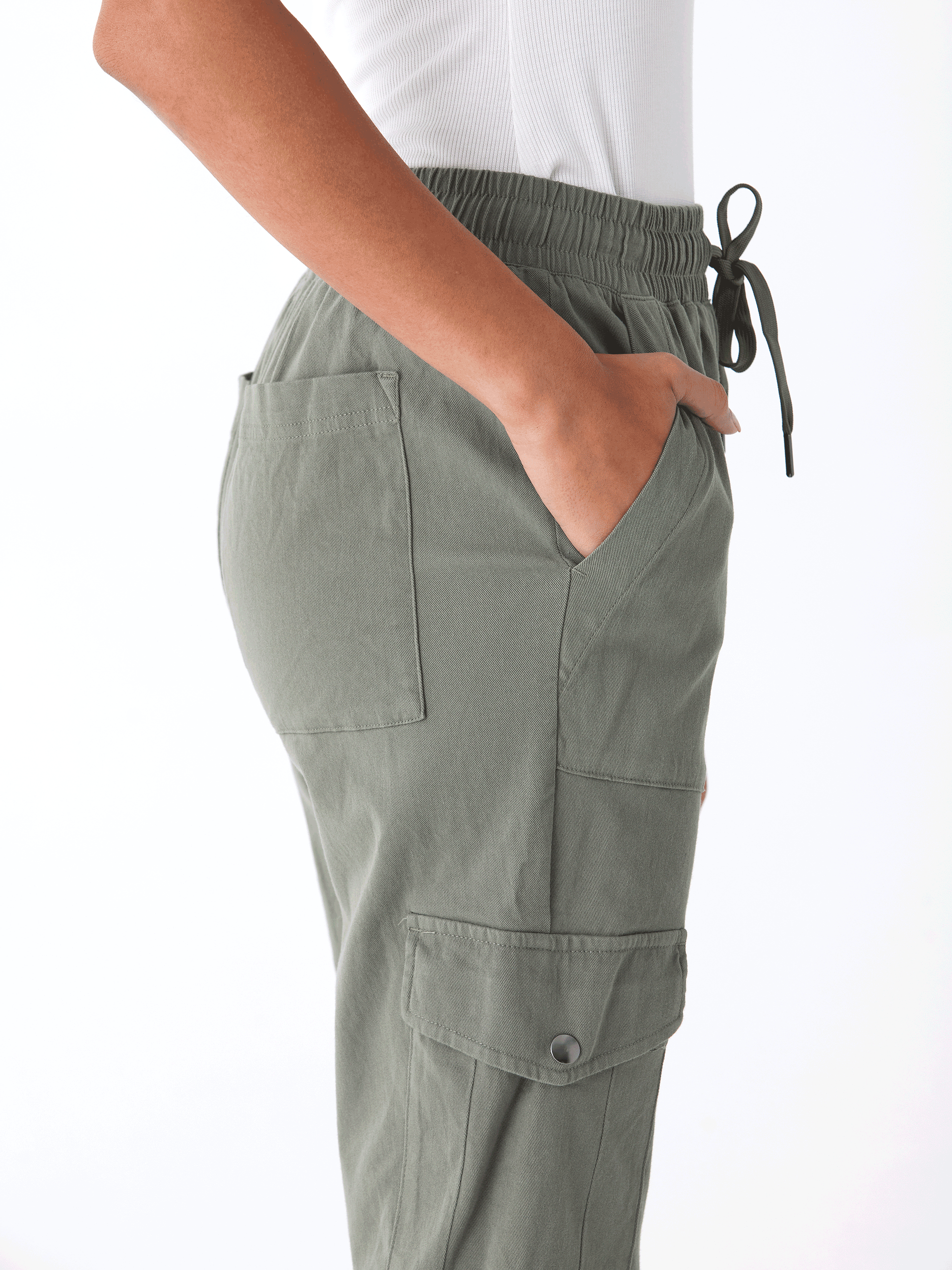 Delilah Stretch Twill Cargo Jogger 27 Inch Sustainable Pant