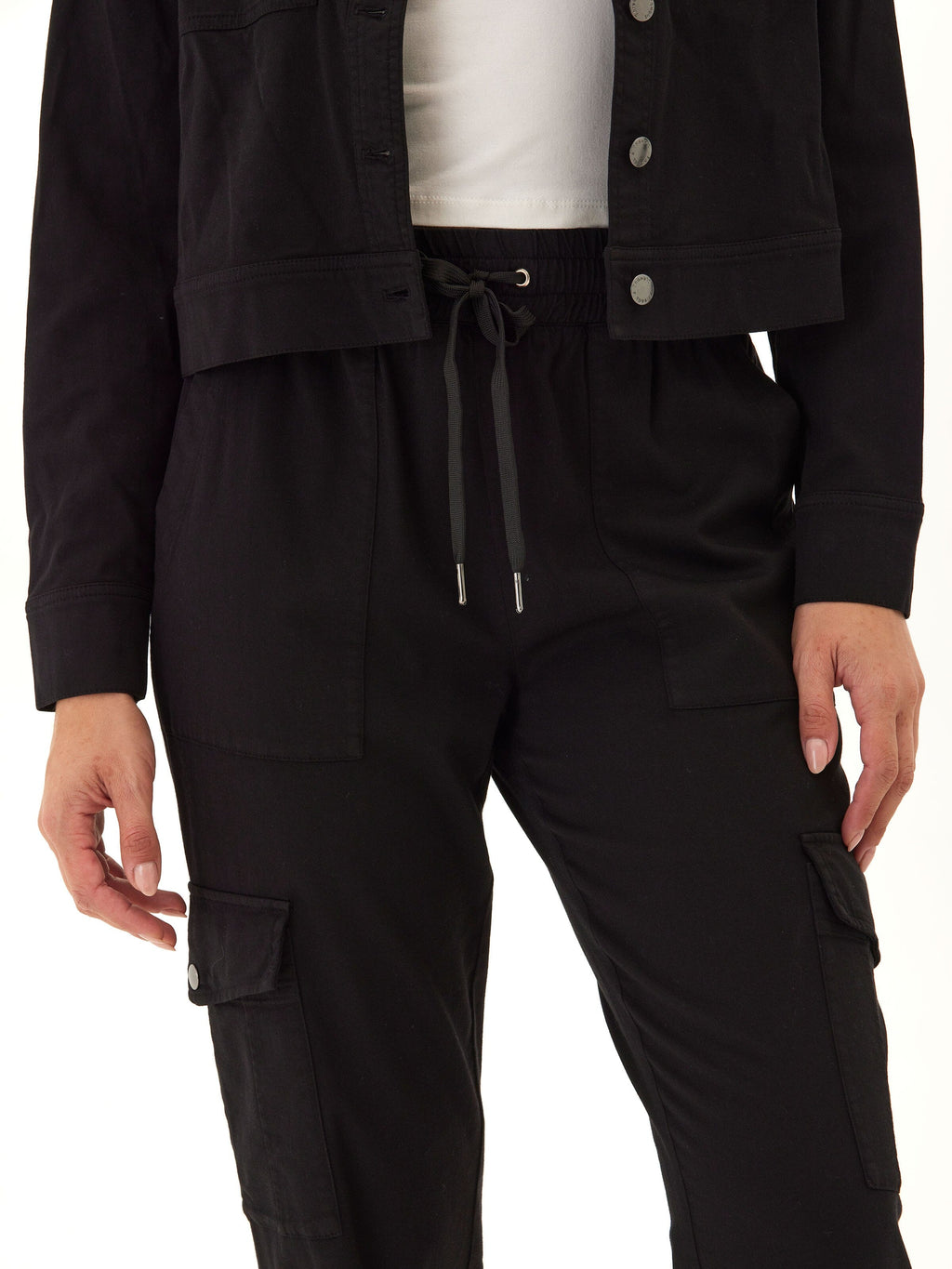 Stretch Twill Cargo Jogger 27-inch Length Utility Pants