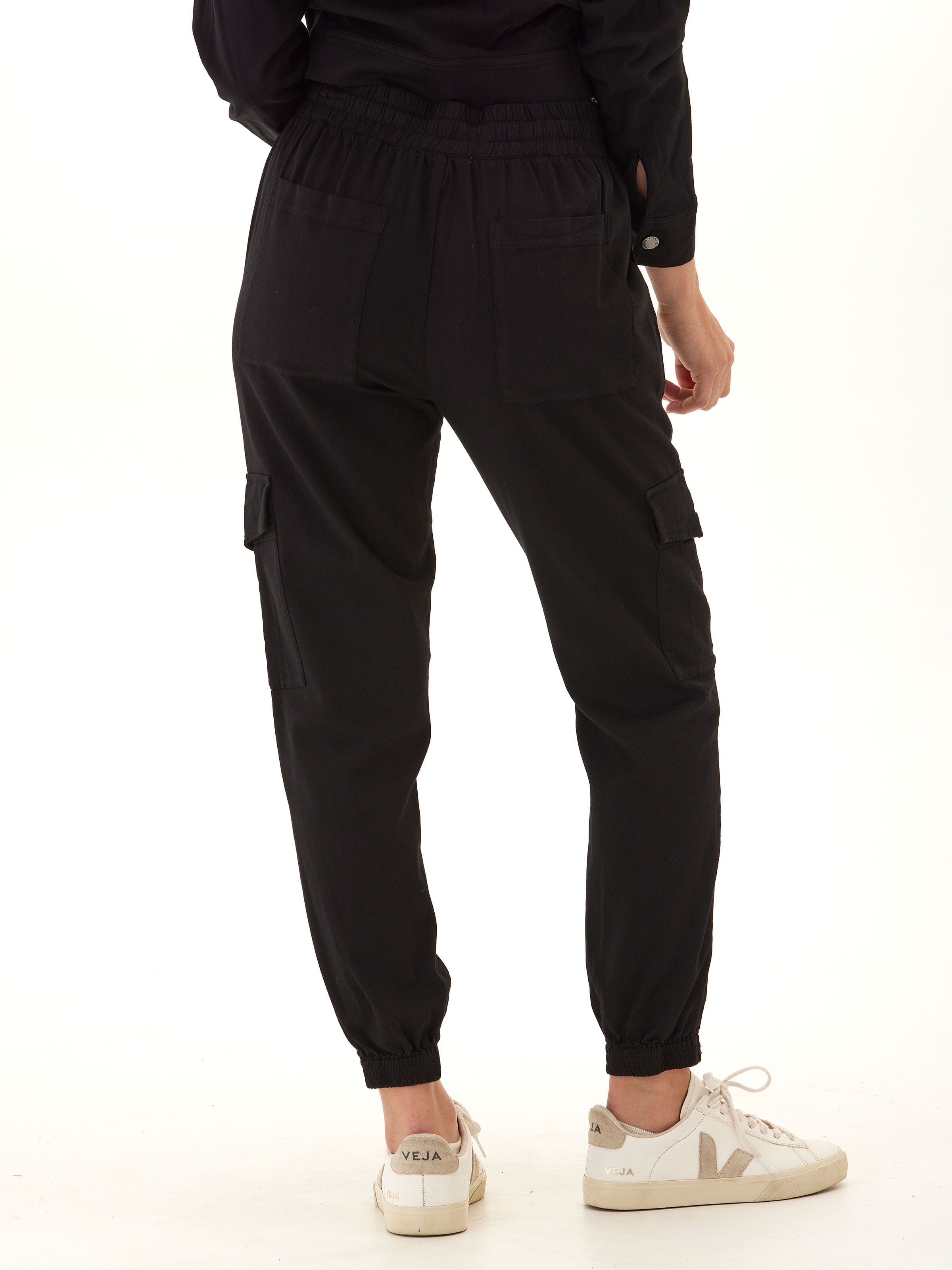 Stretch Twill Cargo Jogger 27-inch Length Utility Pants